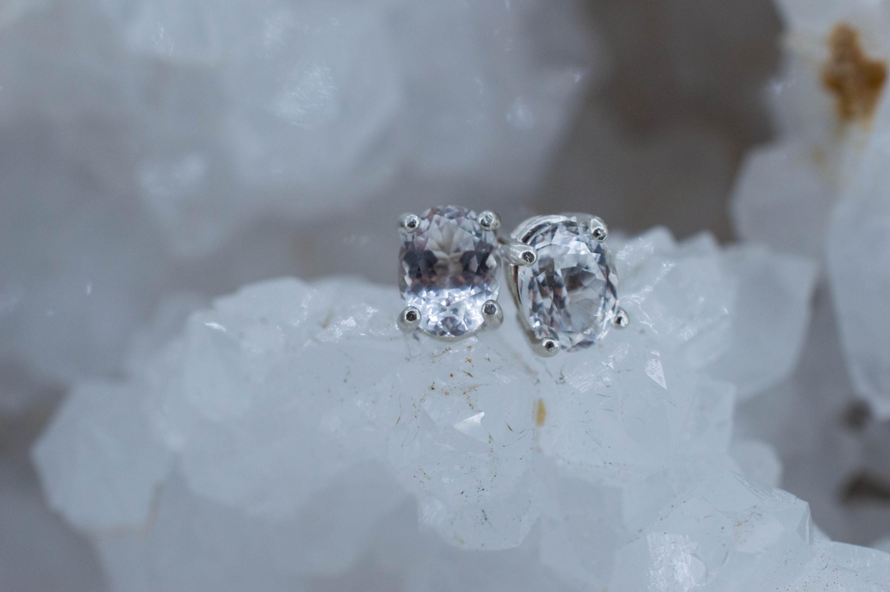 Phenakite Earrings; Natural Untreated Ukraine Phenakite; 1.500cts - Mark Oliver Gems