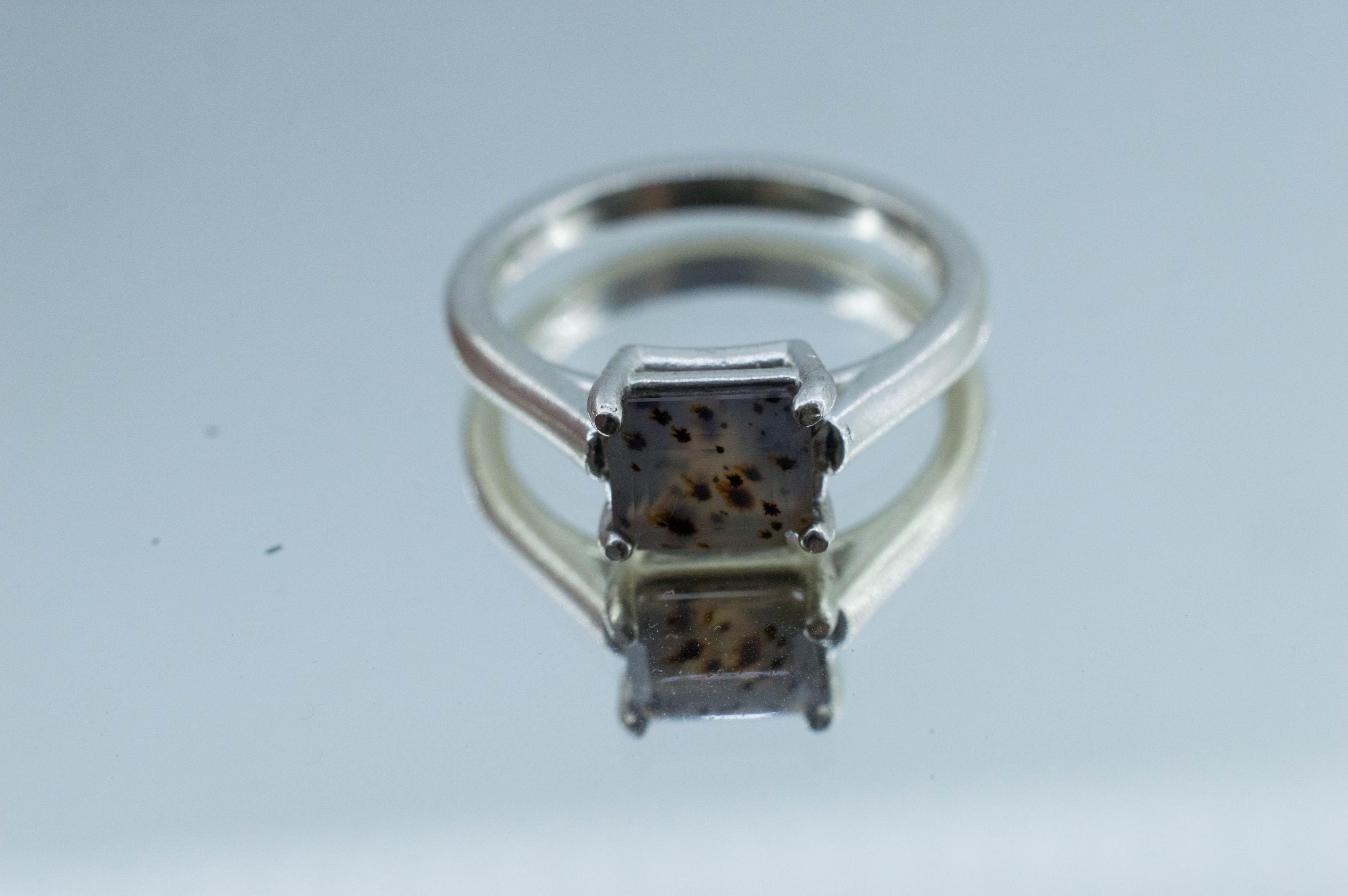 Montana Moss Agate Ring; Genuine Untreated USA Agate; 1.170cts - Mark Oliver Gems