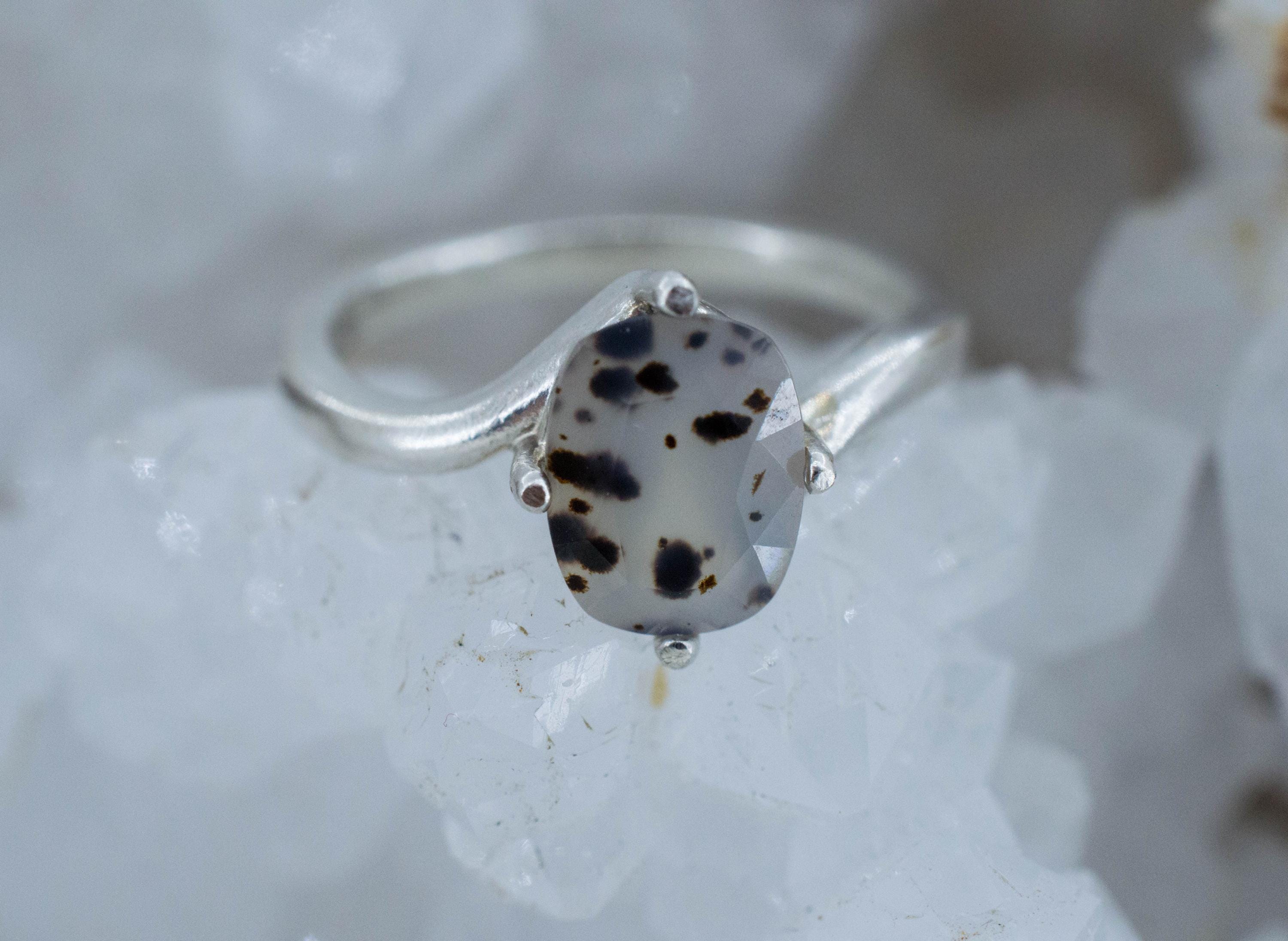Montana Moss Agate Ring; Genuine Untreated USA Agate; 1.550cts - Mark Oliver Gems