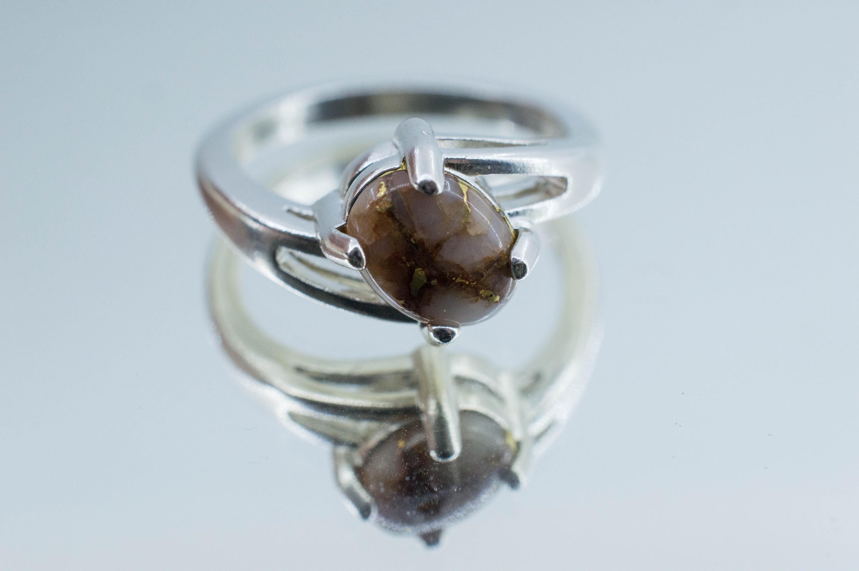 Gold Included Quartz Ring; Natural Untreated Australia Gold Quartz; 2.195cts - Mark Oliver Gems