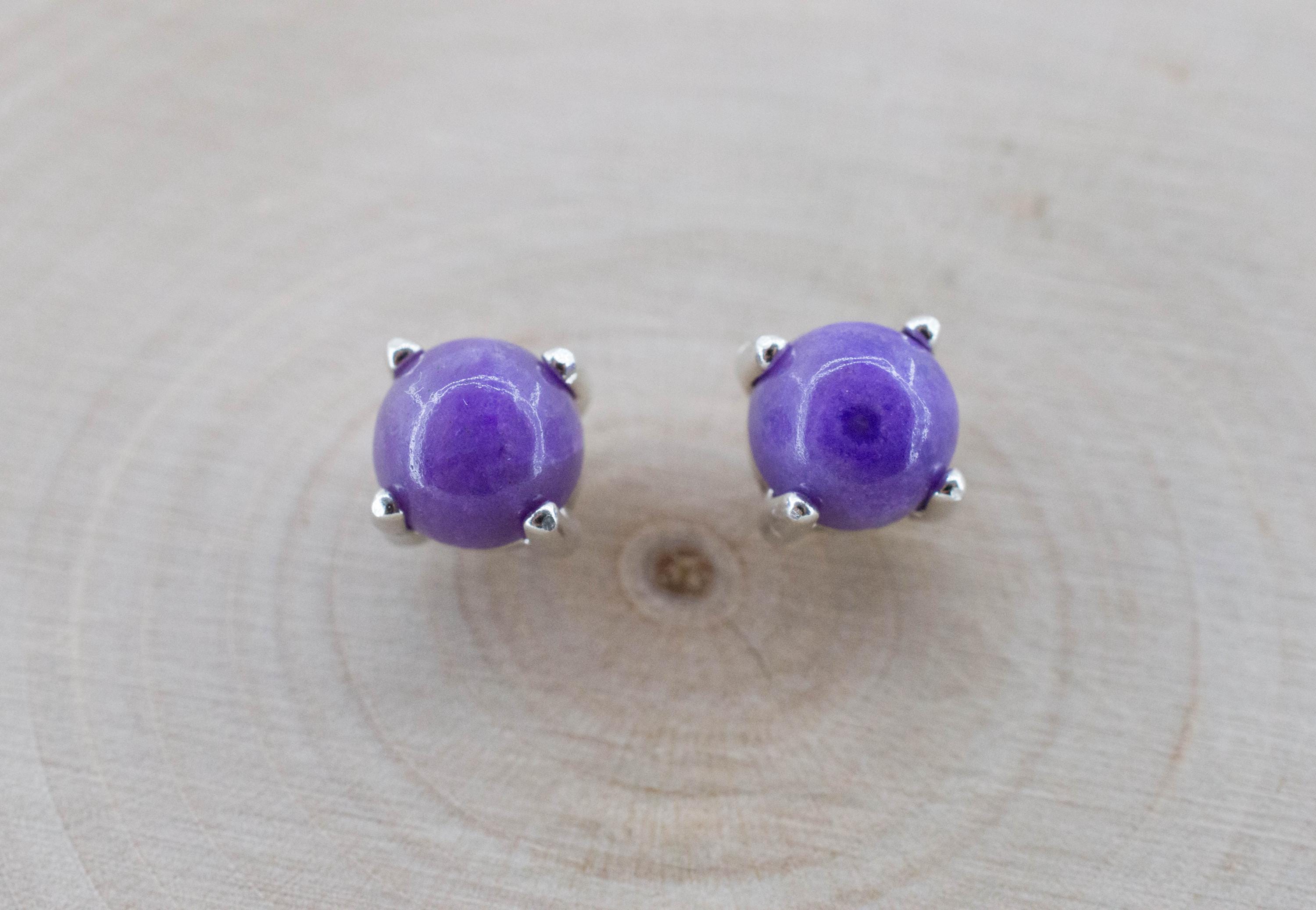 Sugilite Earrings; Natural Untreated South African Sugilite; 2.140cts - Mark Oliver Gems