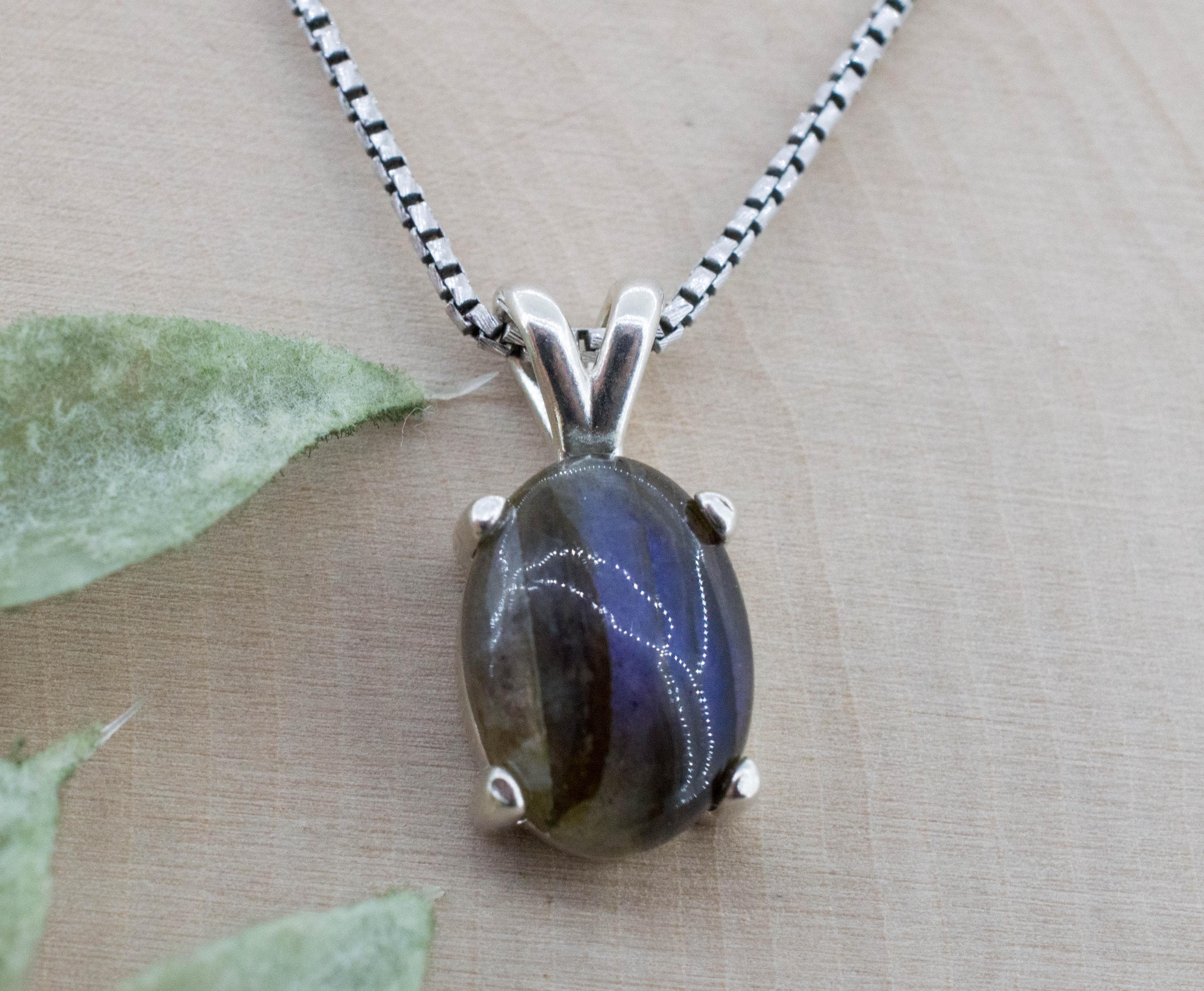 Labradorite Pendant; Natural Untreated Madagascar Labradorite; 4.960cts - Mark Oliver Gems