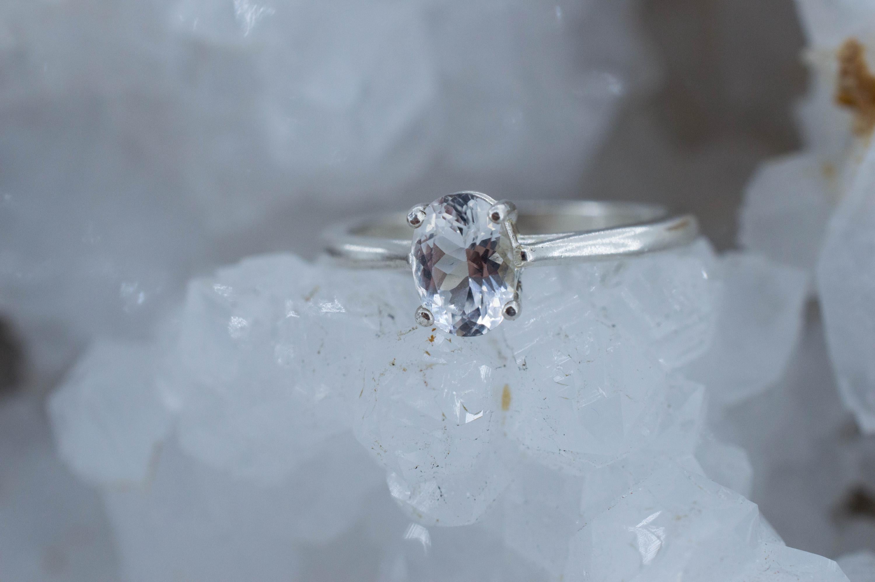 Phenakite Ring; Natural Untreated Ukraine Phenakite; 0.800cts - Mark Oliver Gems