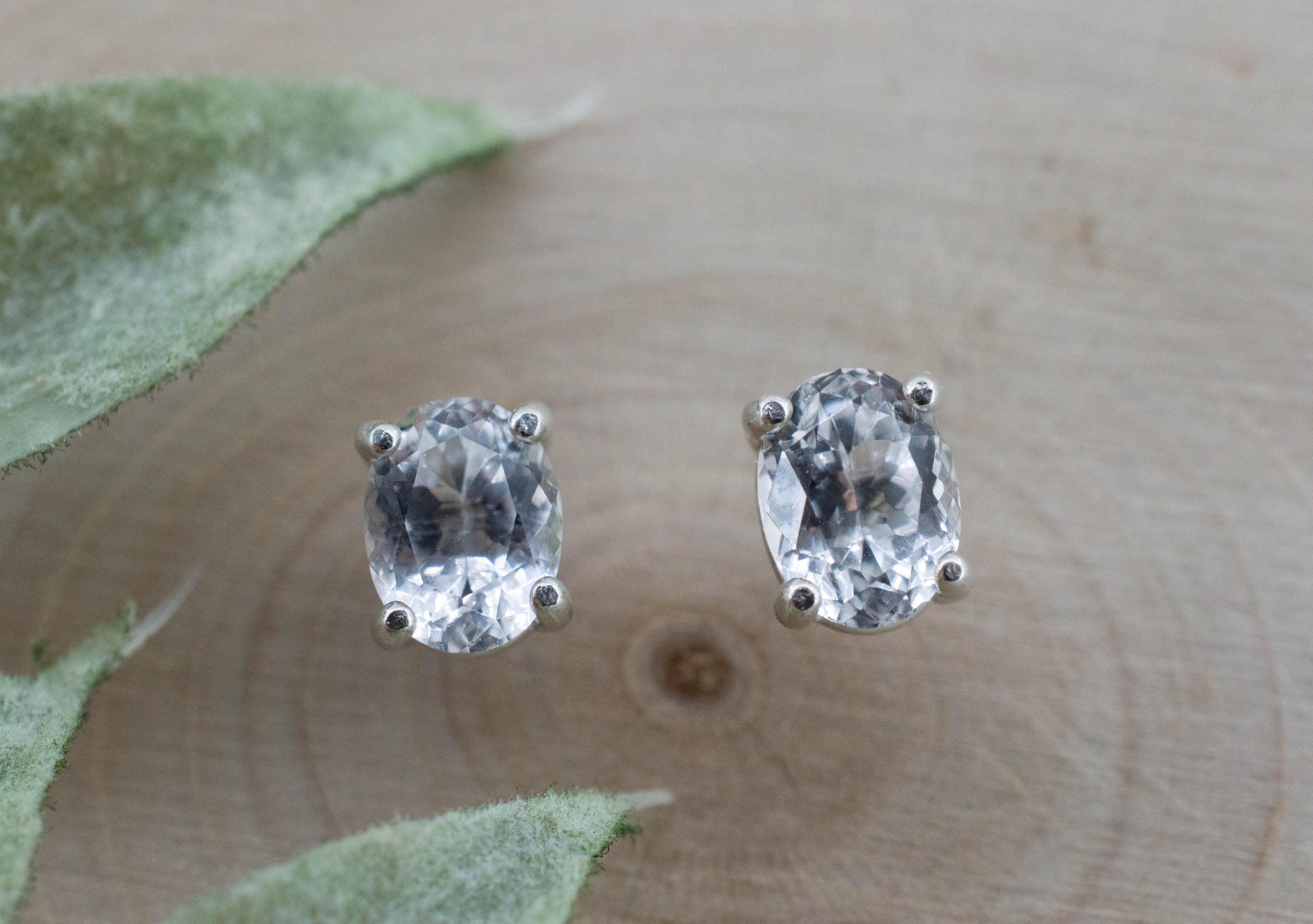 Phenakite Earrings; Natural Untreated Ukraine Phenakite; 1.500cts - Mark Oliver Gems