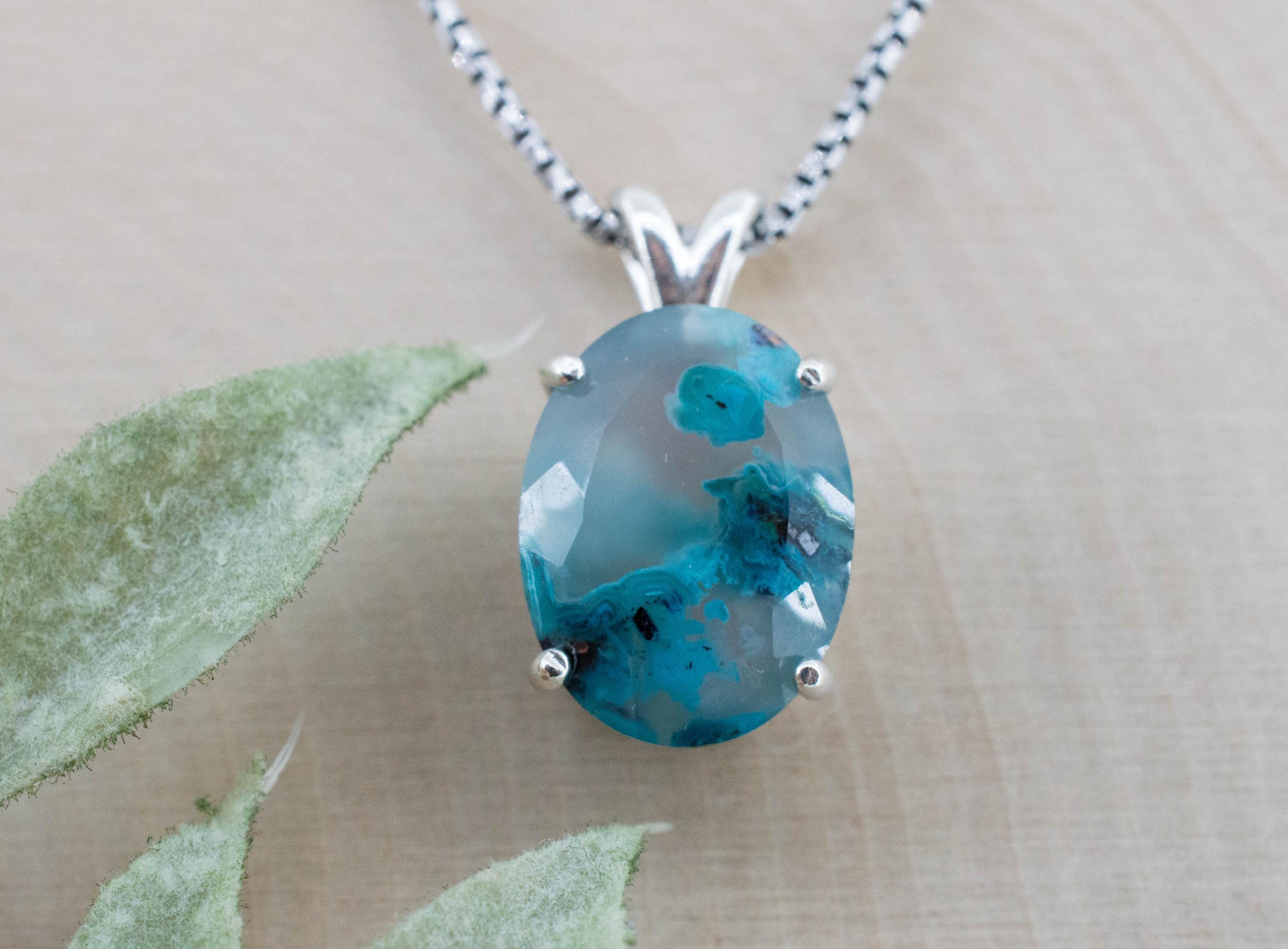 Aquadite™ Pendant; Natural Untreated Indonesia Copper Chalcedony; 7.795cts - Mark Oliver Gems