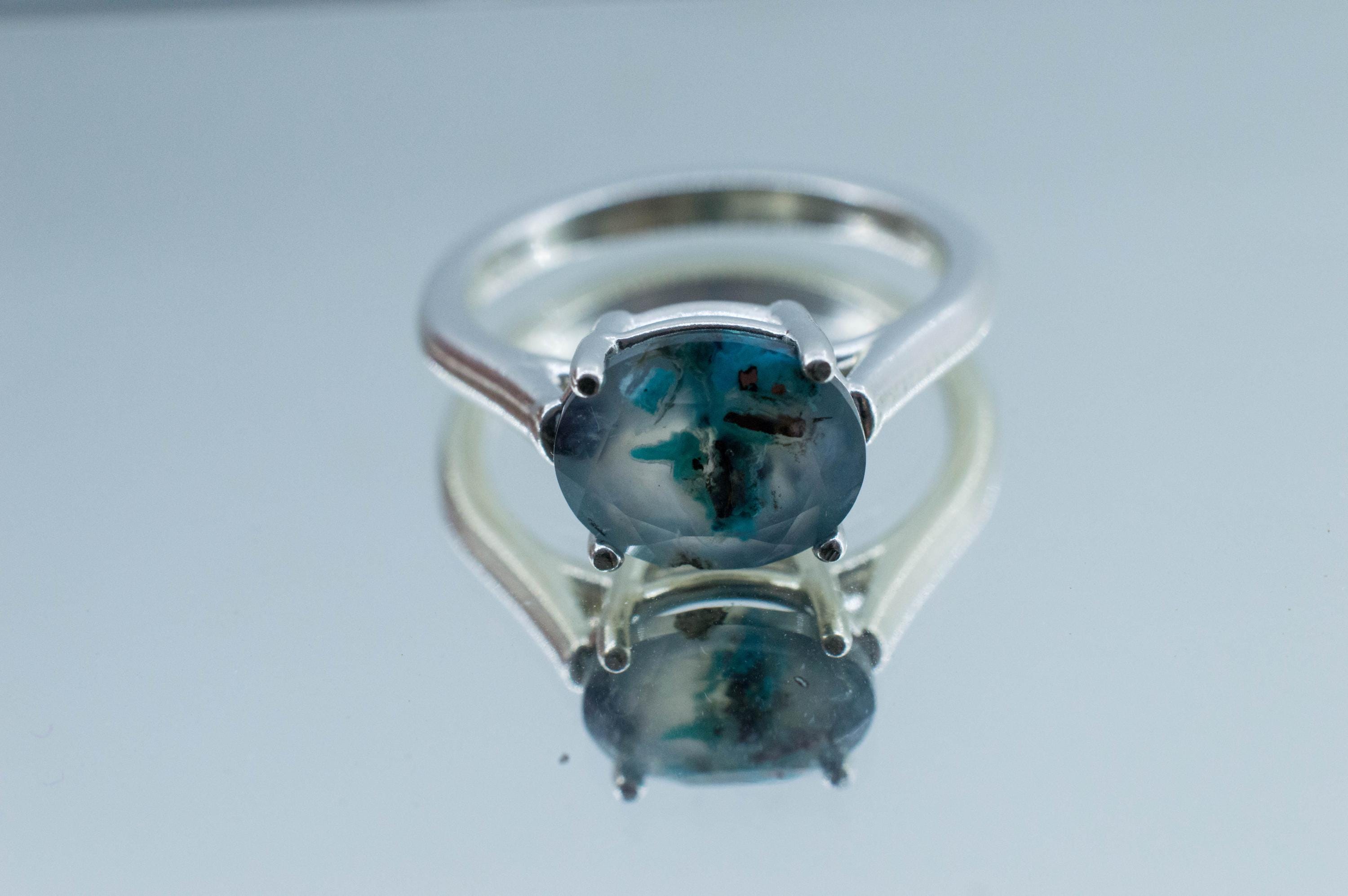 Aquadite™ Ring; Natural Untreated Indonesia Copper Chalcedony; 2.345cts - Mark Oliver Gems
