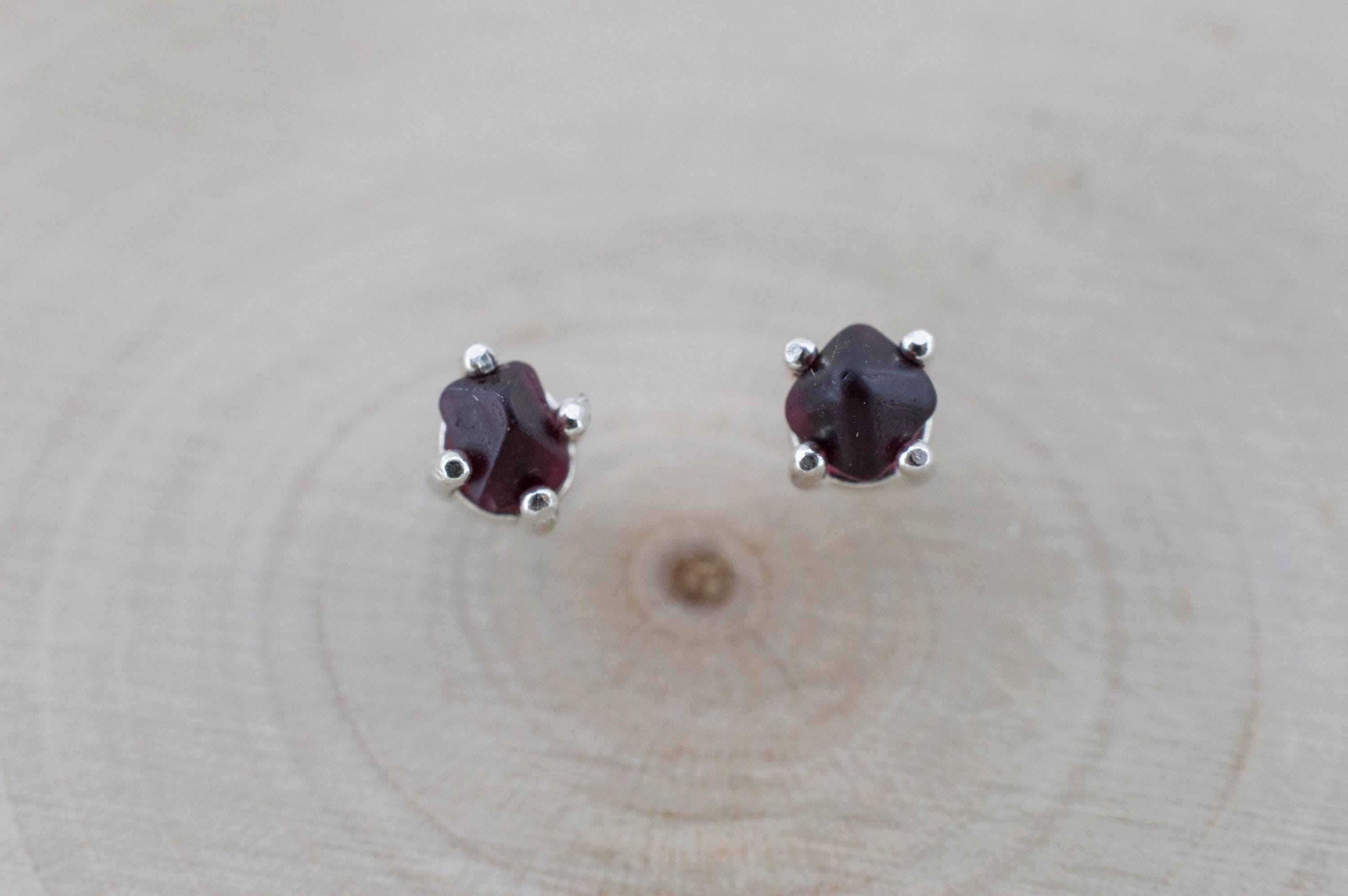 Red Spinel Earrings; Natural Untreated Burma Spinel; 0.690cts - Mark Oliver Gems