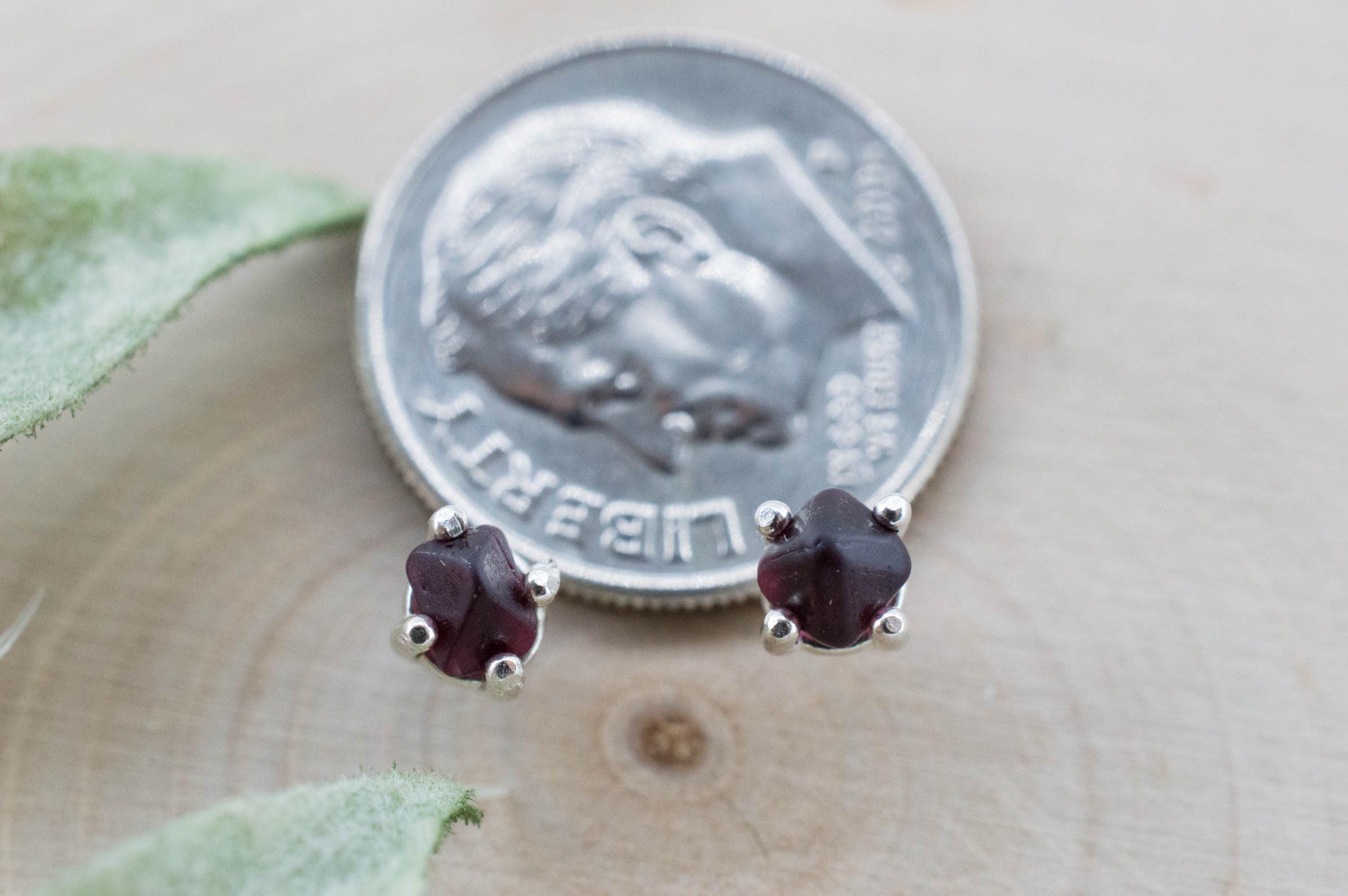 Red Spinel Earrings; Natural Untreated Burma Spinel; 0.690cts - Mark Oliver Gems