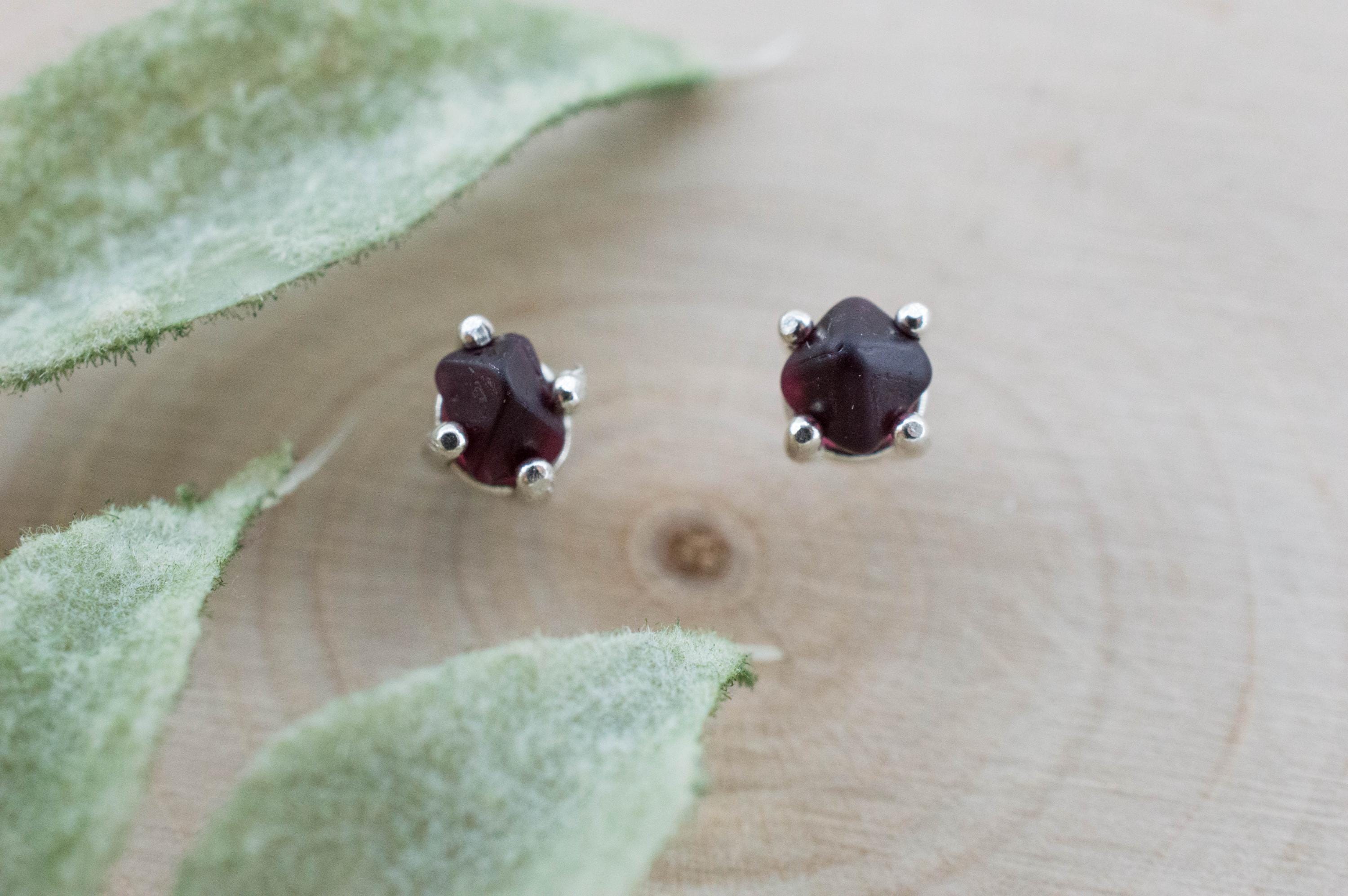 Red Spinel Earrings; Natural Untreated Burma Spinel; 0.690cts - Mark Oliver Gems