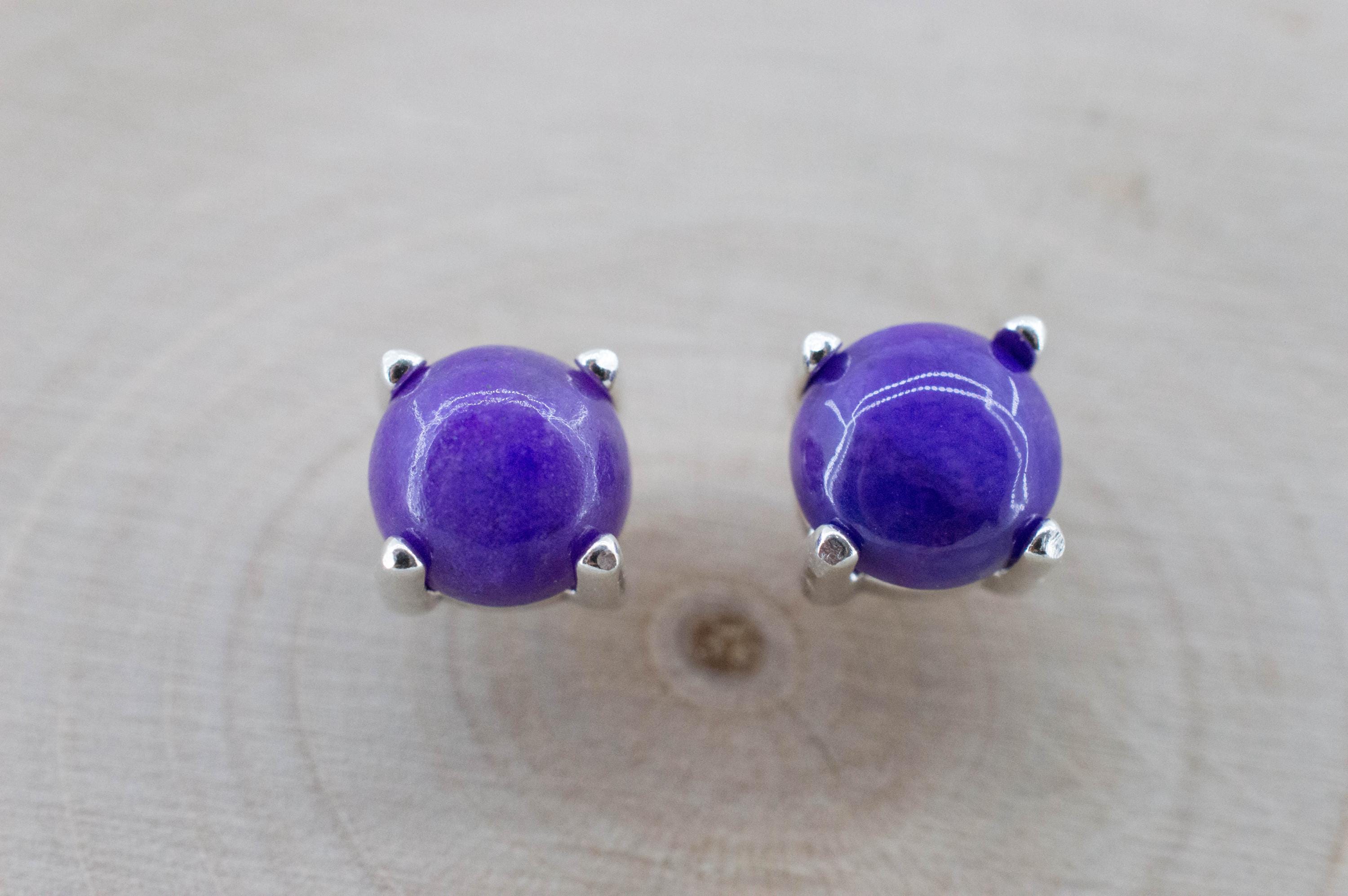 Sugilite Earrings; Natural Untreated South African Sugilite; 2.025cts - Mark Oliver Gems