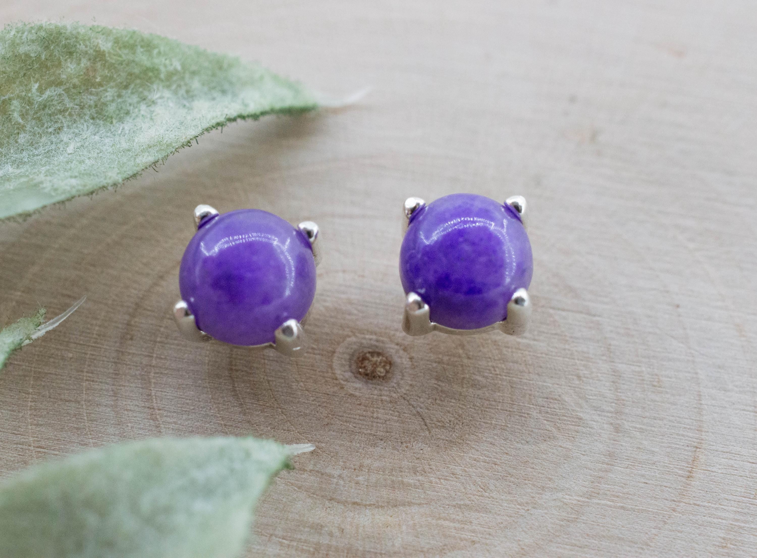 Sugilite Earrings; Natural Untreated South African Sugilite; 2.180cts - Mark Oliver Gems