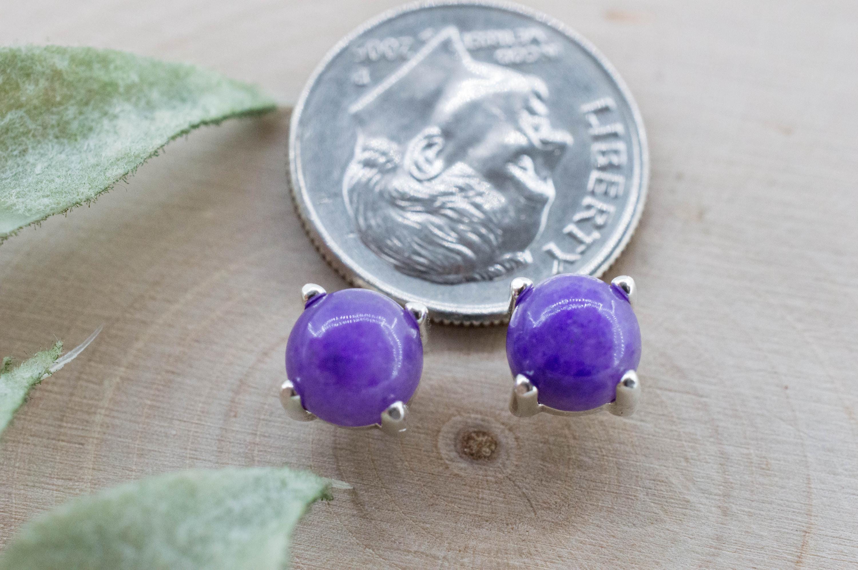 Sugilite Earrings; Natural Untreated South African Sugilite; 2.180cts - Mark Oliver Gems