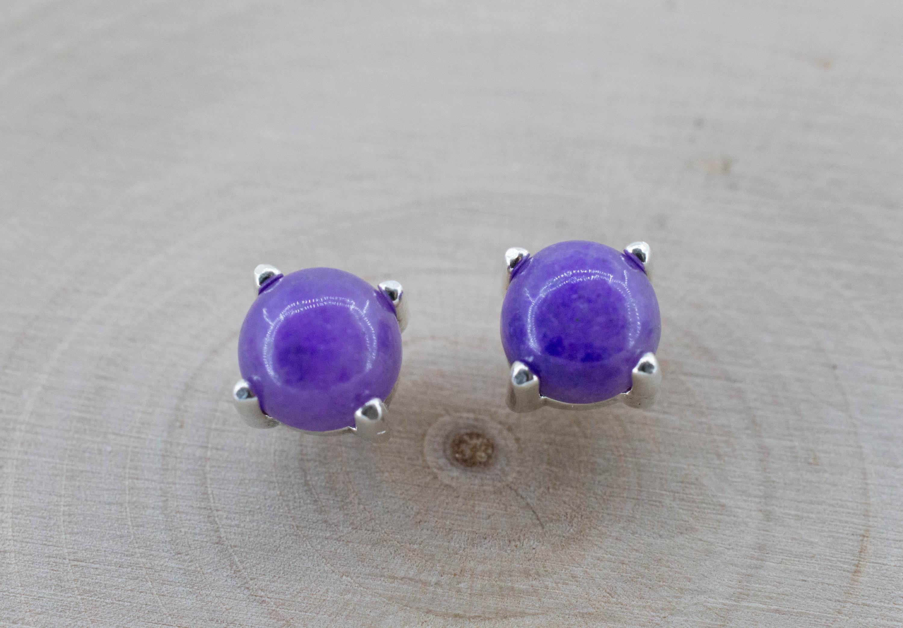 Sugilite Earrings; Natural Untreated South African Sugilite; 2.180cts - Mark Oliver Gems