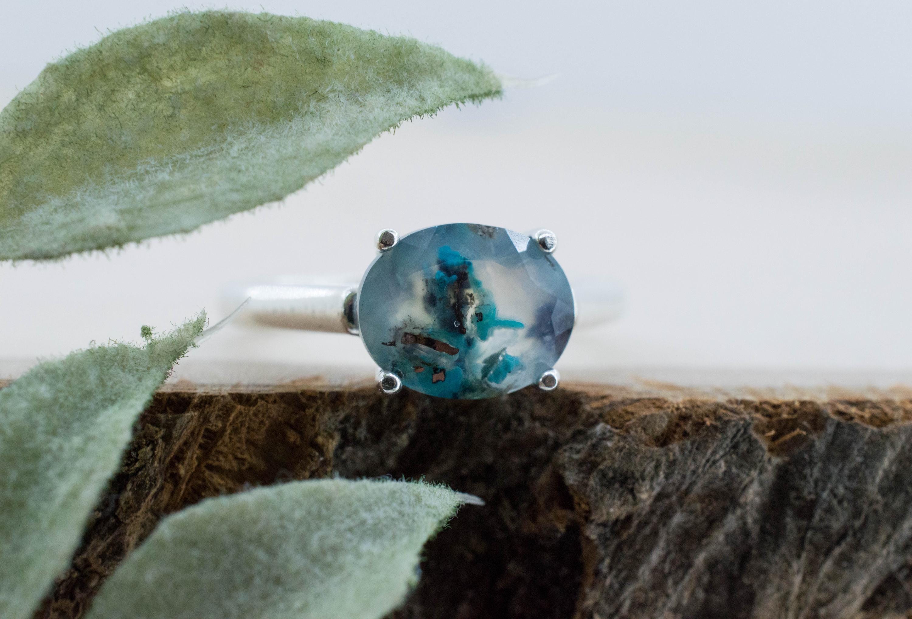 Aquadite™ Ring; Natural Untreated Indonesia Copper Chalcedony; 2.345cts - Mark Oliver Gems