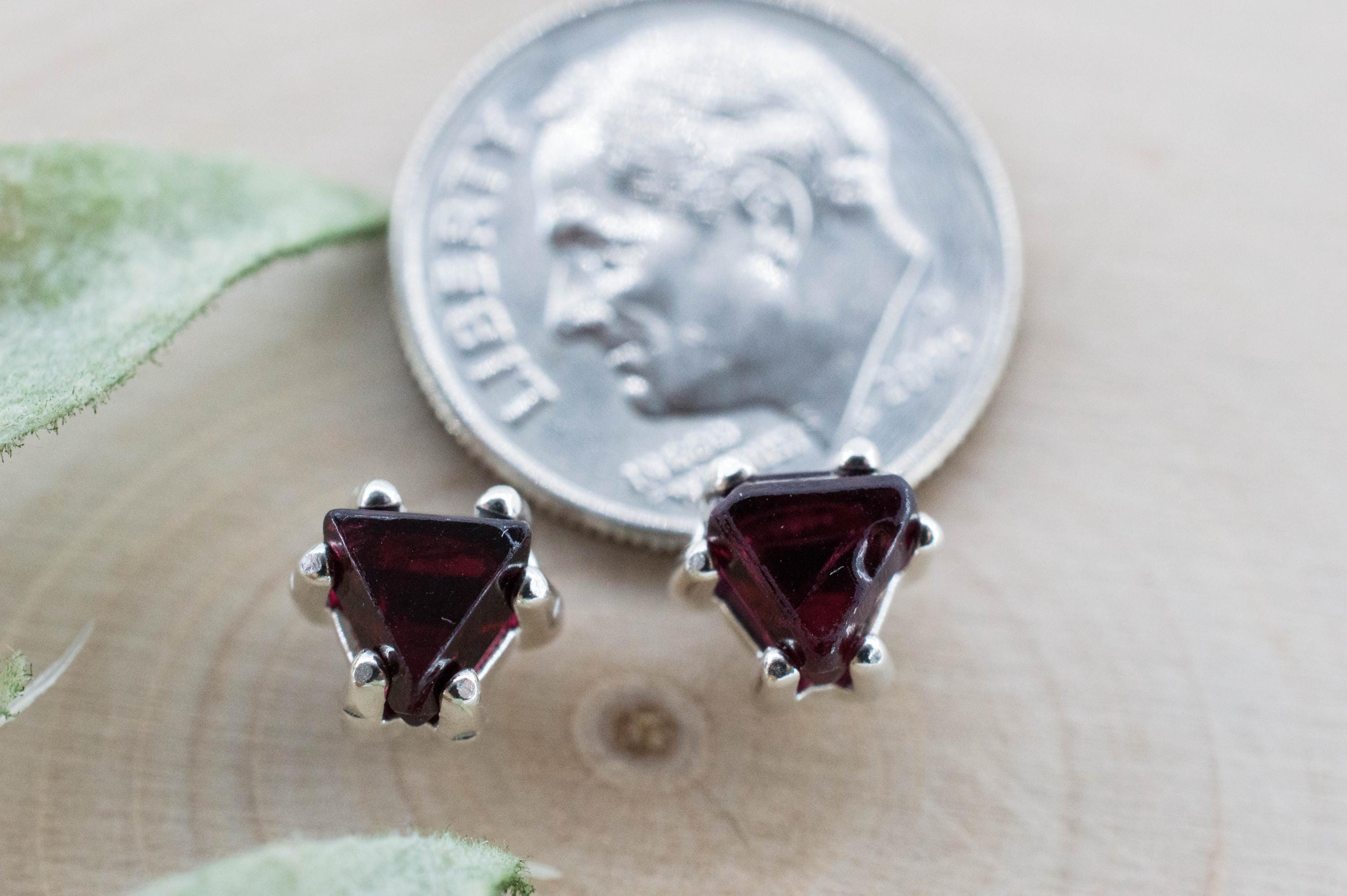 Red Spinel Earrings; Natural Untreated Burma Spinel; 1.575cts - Mark Oliver Gems