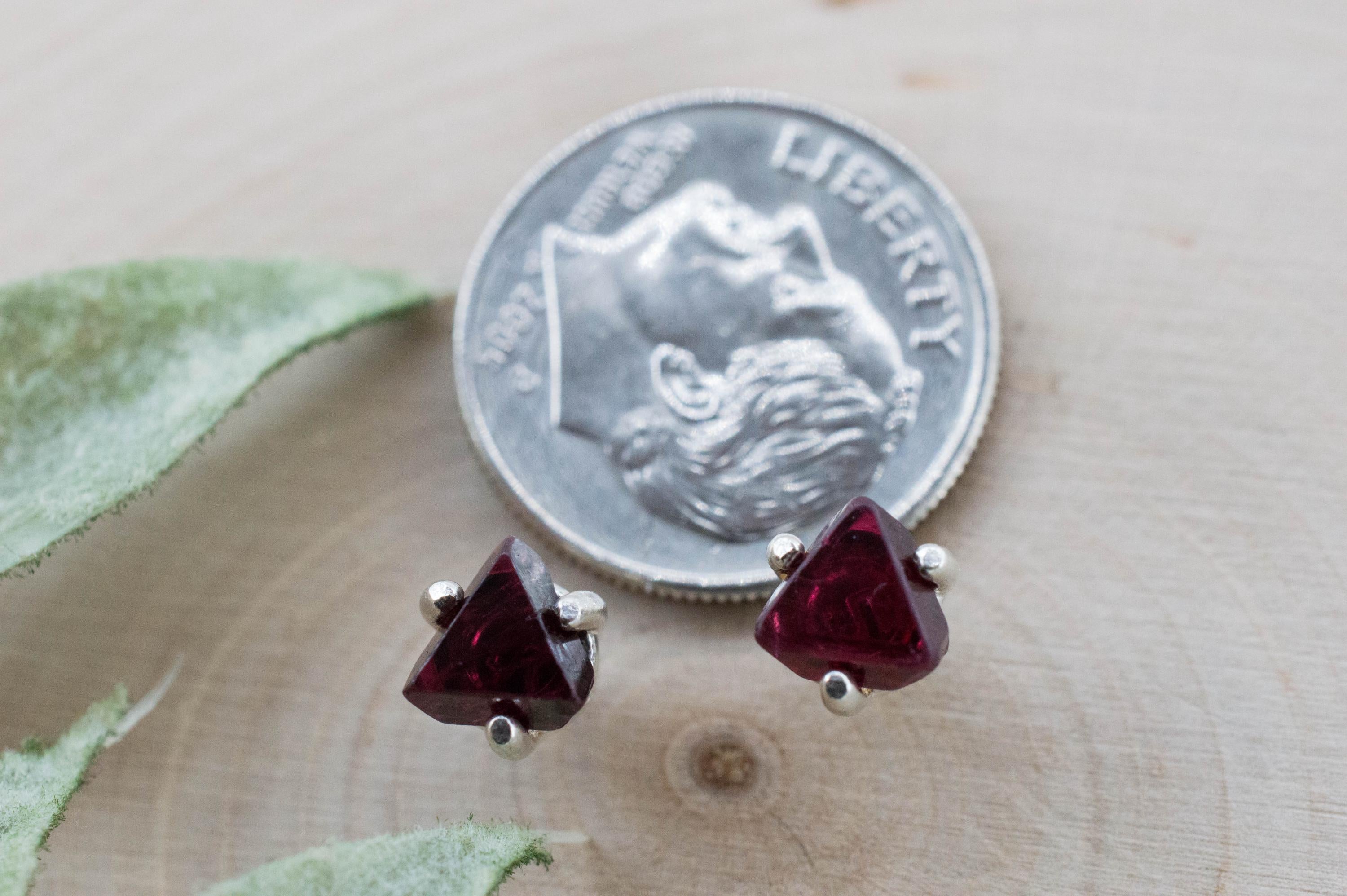 Red Spinel Earrings; Natural Untreated Burma Spinel; 1.645cts - Mark Oliver Gems