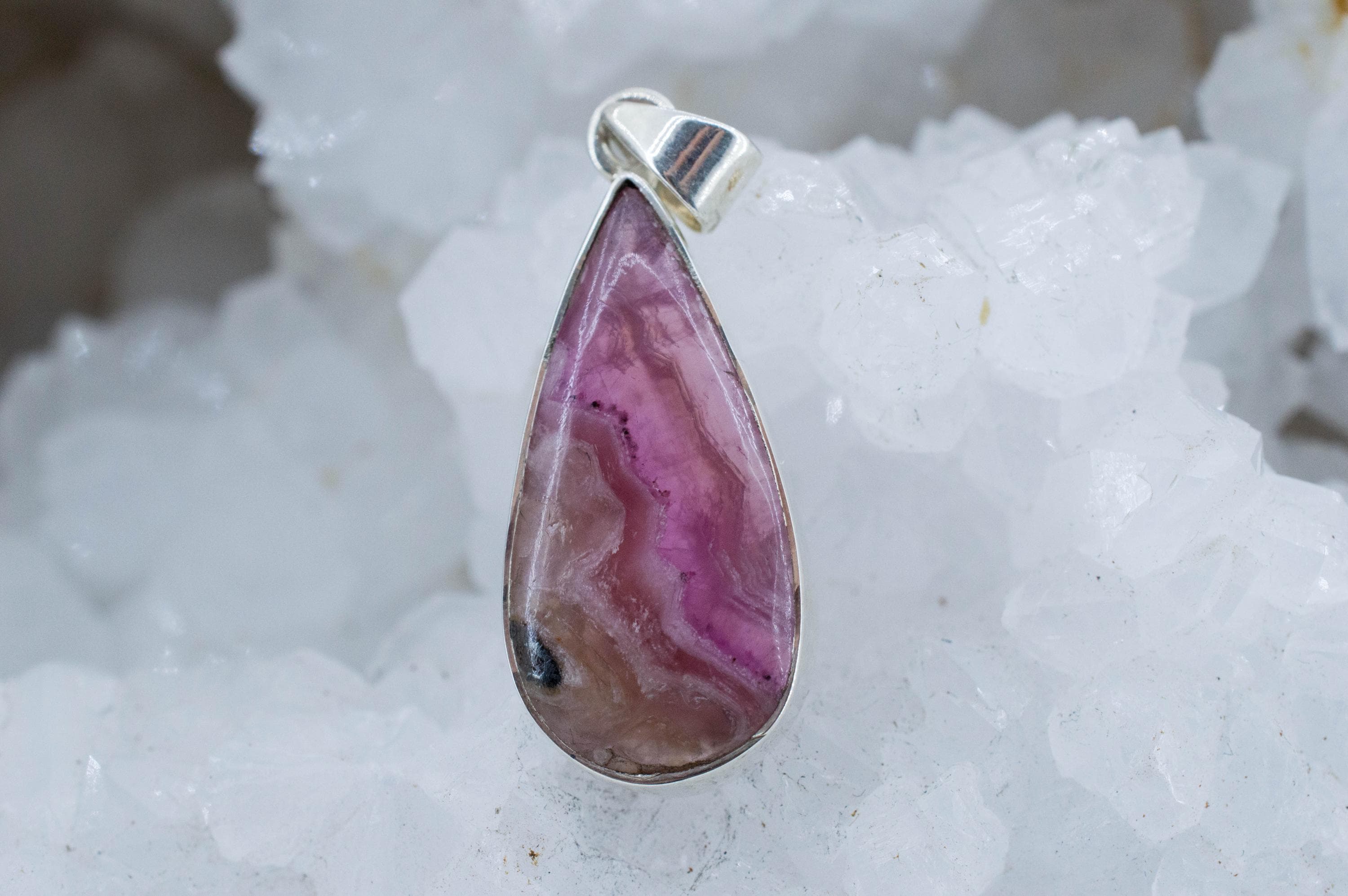 Cobalt Calcite Pendant, Natural and Untreated Congo Cobalto Calcite; 9.625cts - Mark Oliver Gems
