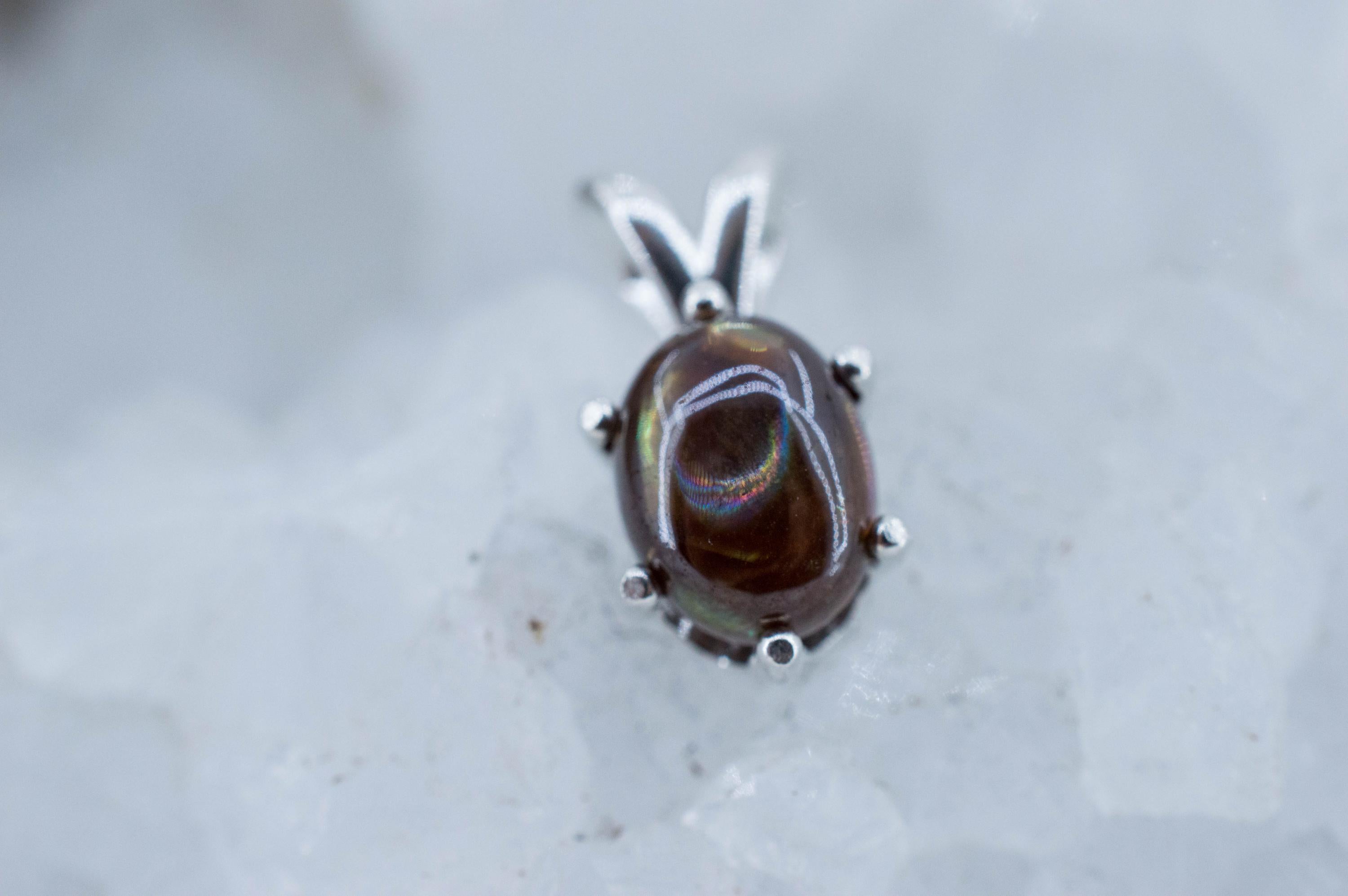 Rainbow Garnet Pendant, Natural Untreated Japan Andradite Garnet; 3.130cts - Mark Oliver Gems