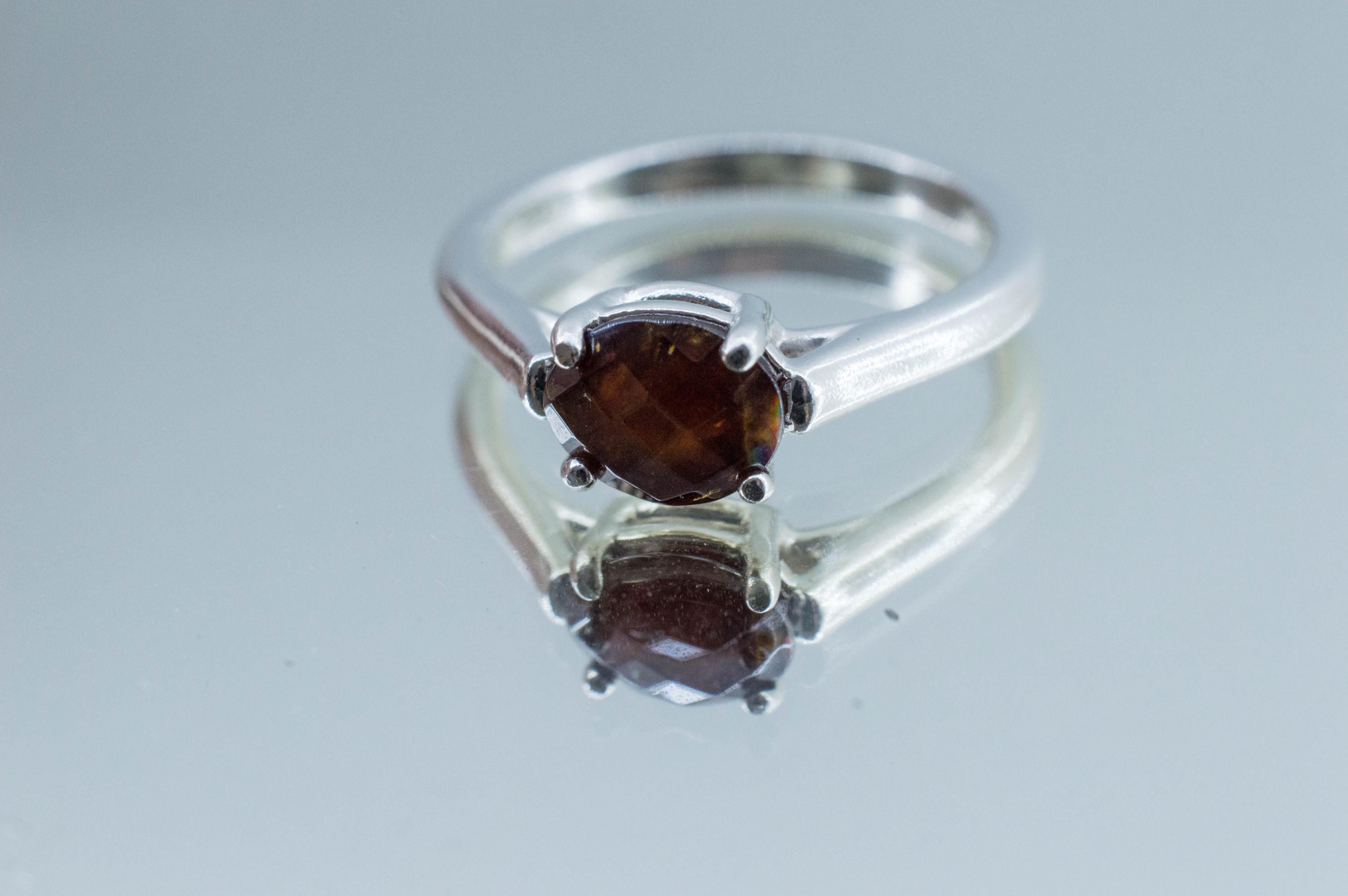 Rainbow Garnet Ring, Natural Untreated Japan Andradite Garnet; 1.410cts - Mark Oliver Gems