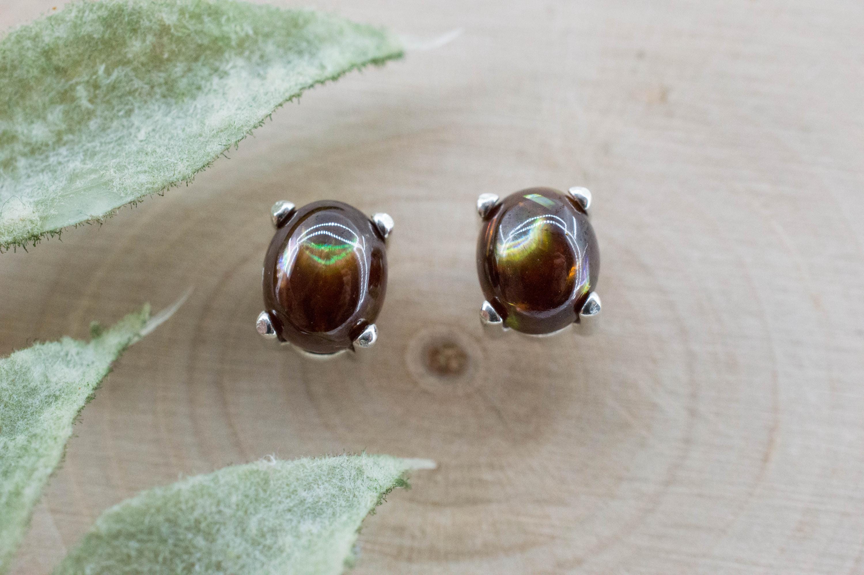 Rainbow Garnet Earrings, Natural Untreated Japan Andradite Garnet; 3.170cts - Mark Oliver Gems