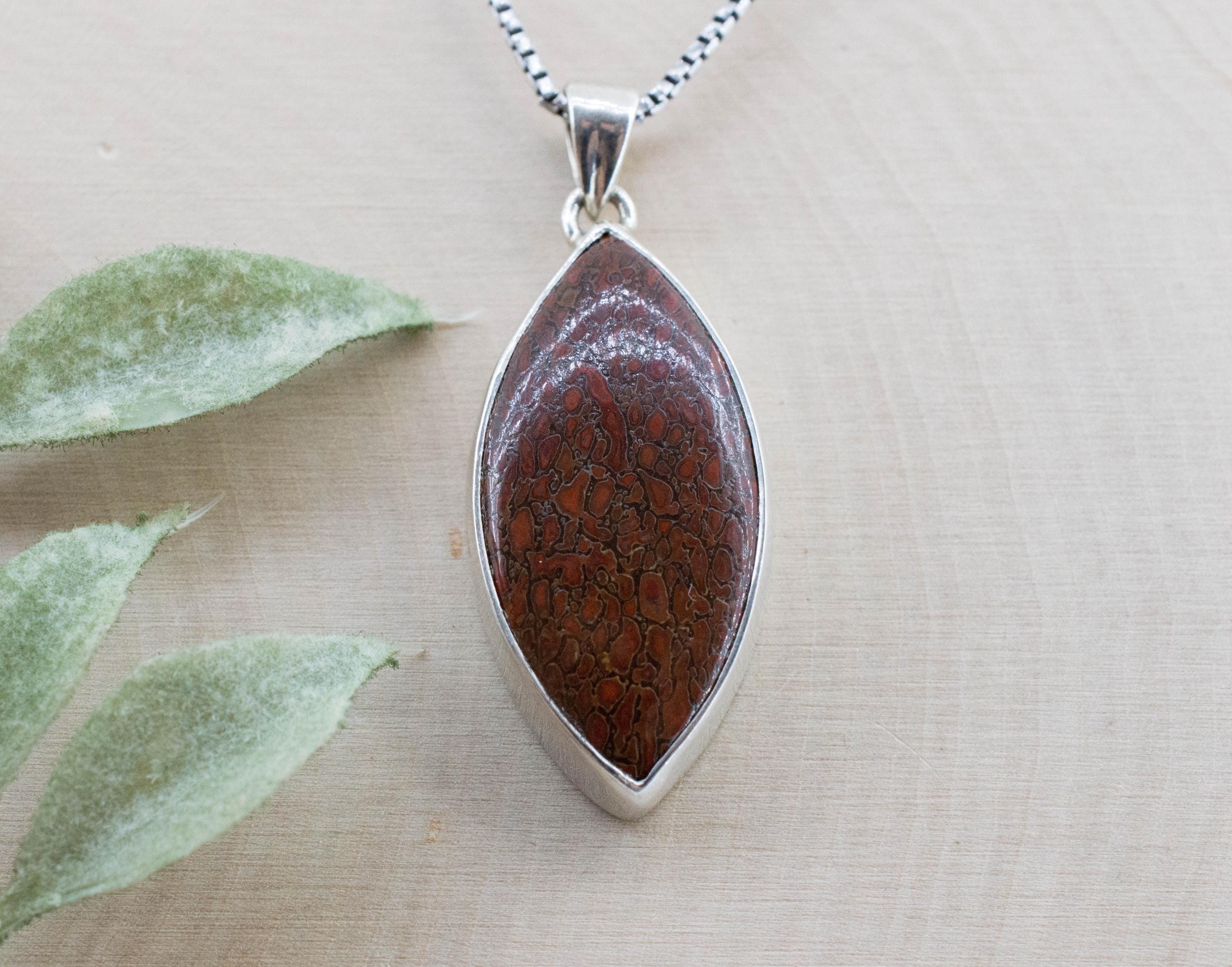 Dinosaur Bone Pendant; Natural Untreated Utah Dino Bone; 31x16mm