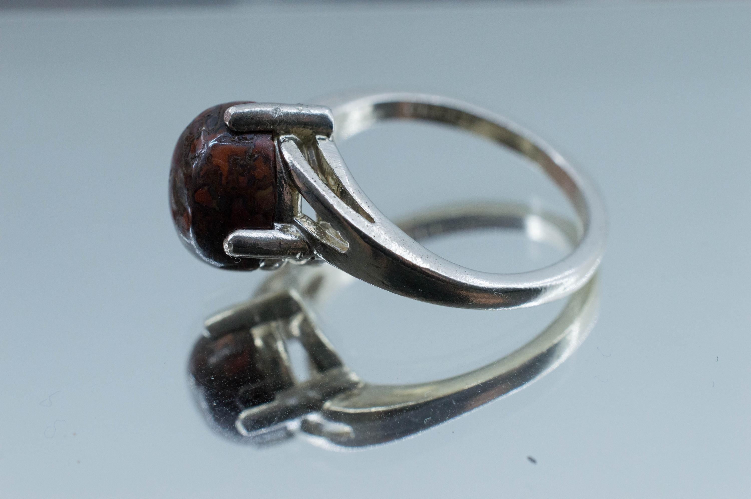 Dinosaur Bone Ring; Natural Untreated Utah Dino Bone; 3.190cts
