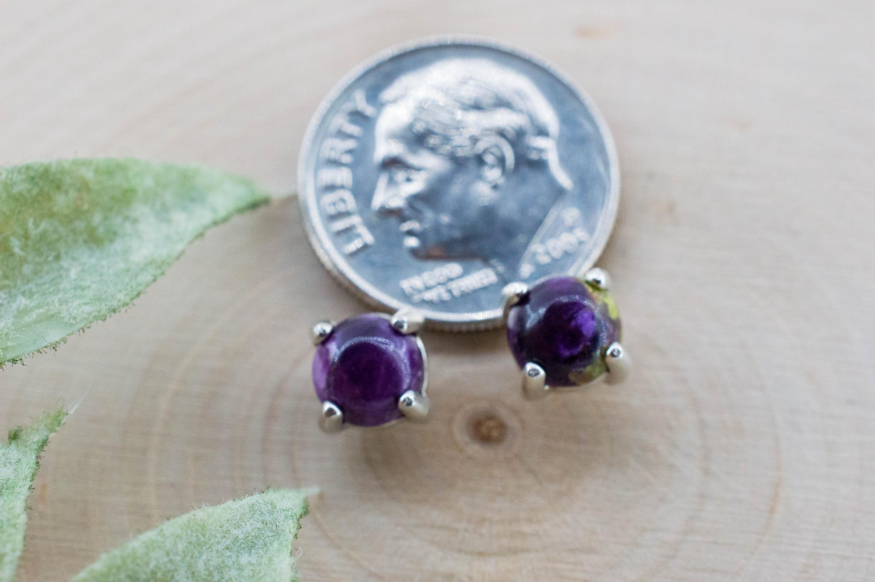 Stichtite Earrings; Genuine Untreated Australian Atlantisite 1.105cts