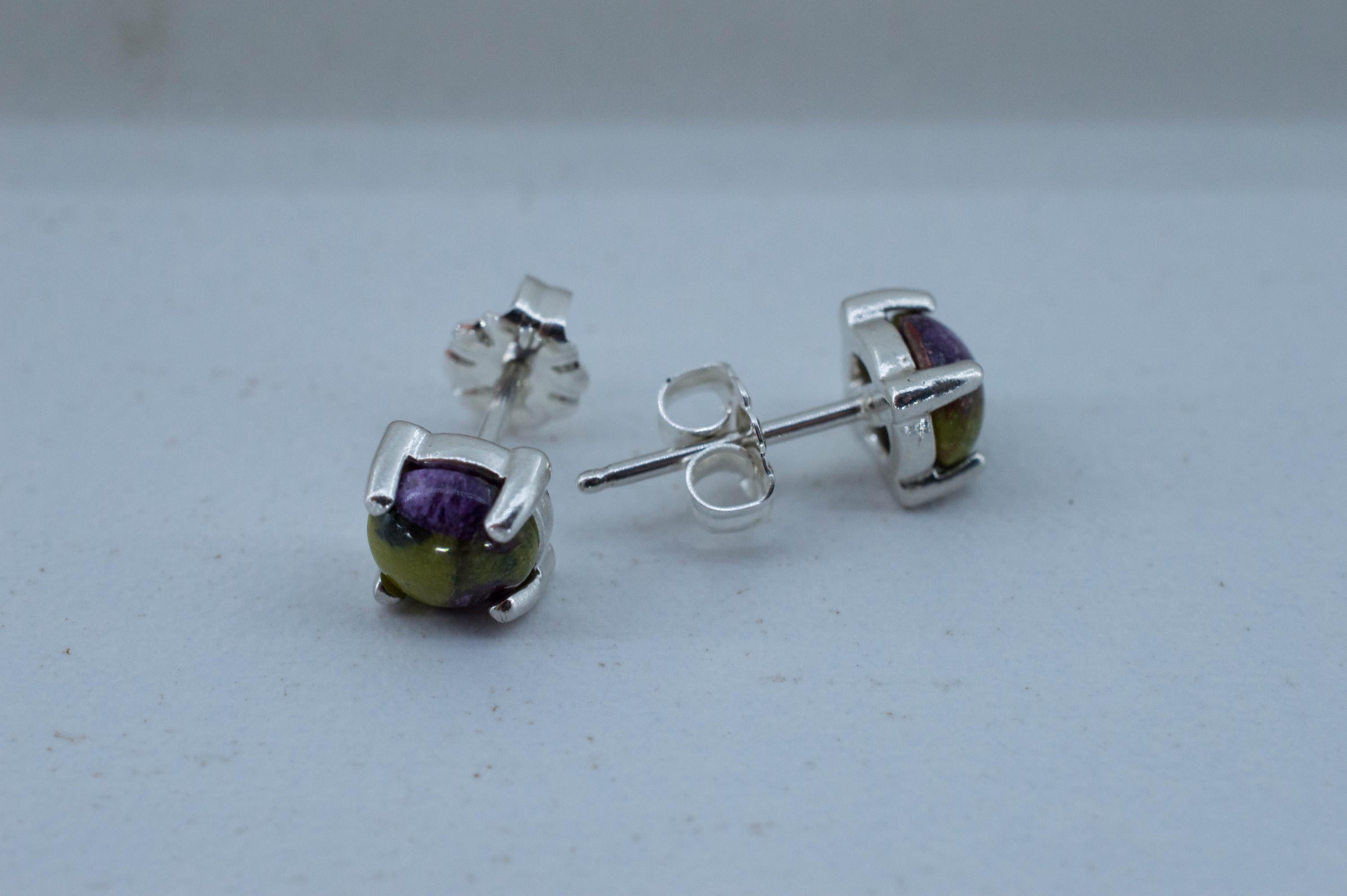 Stichtite Earrings; Genuine Untreated Australian Atlantisite 1.225cts