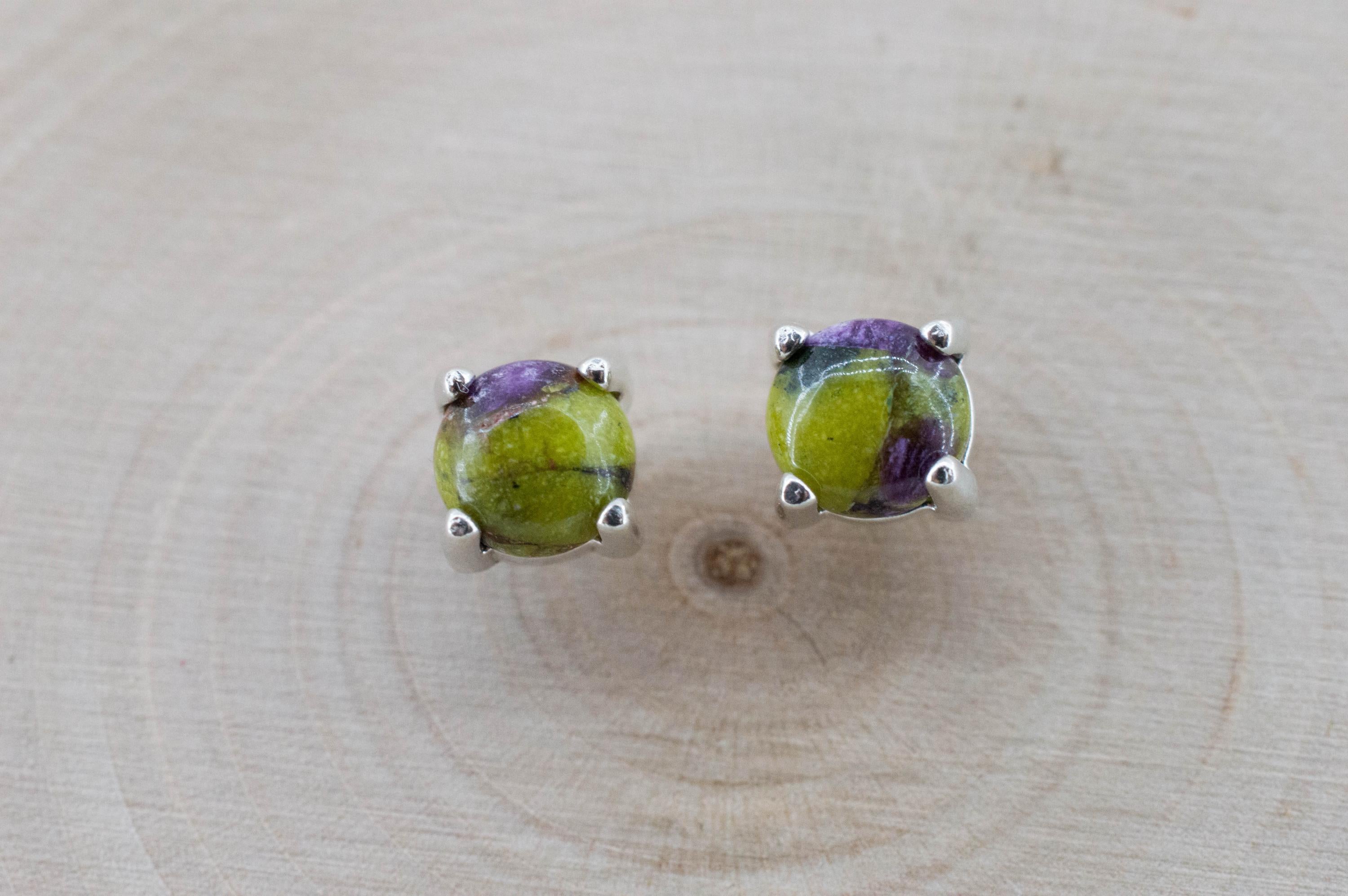 Stichtite Earrings; Genuine Untreated Australian Atlantisite 1.225cts