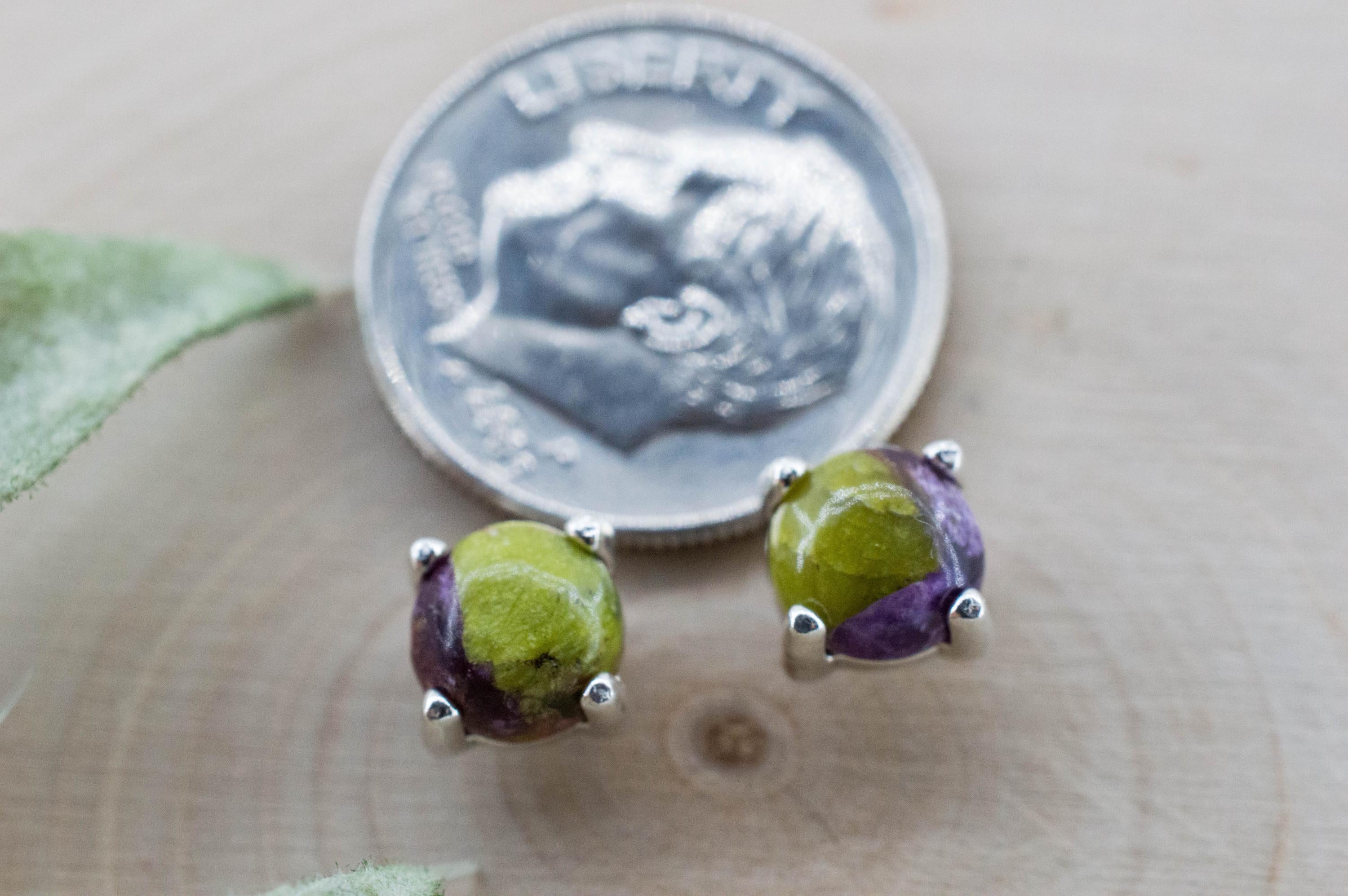 Stichtite Earrings; Genuine Untreated Australian Atlantisite 1.340cts