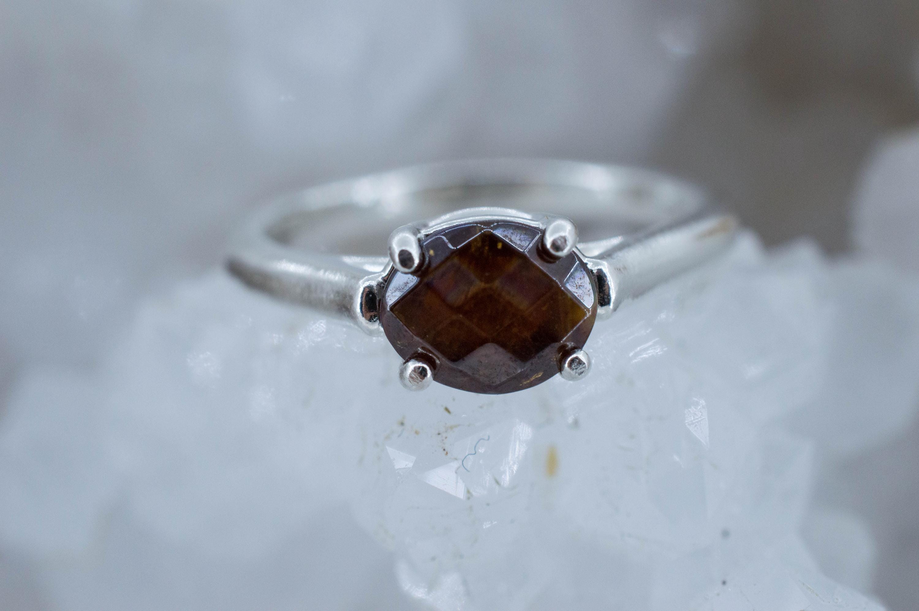 Rainbow Garnet Ring, Natural Untreated Japan Andradite Garnet; 1.410cts - Mark Oliver Gems