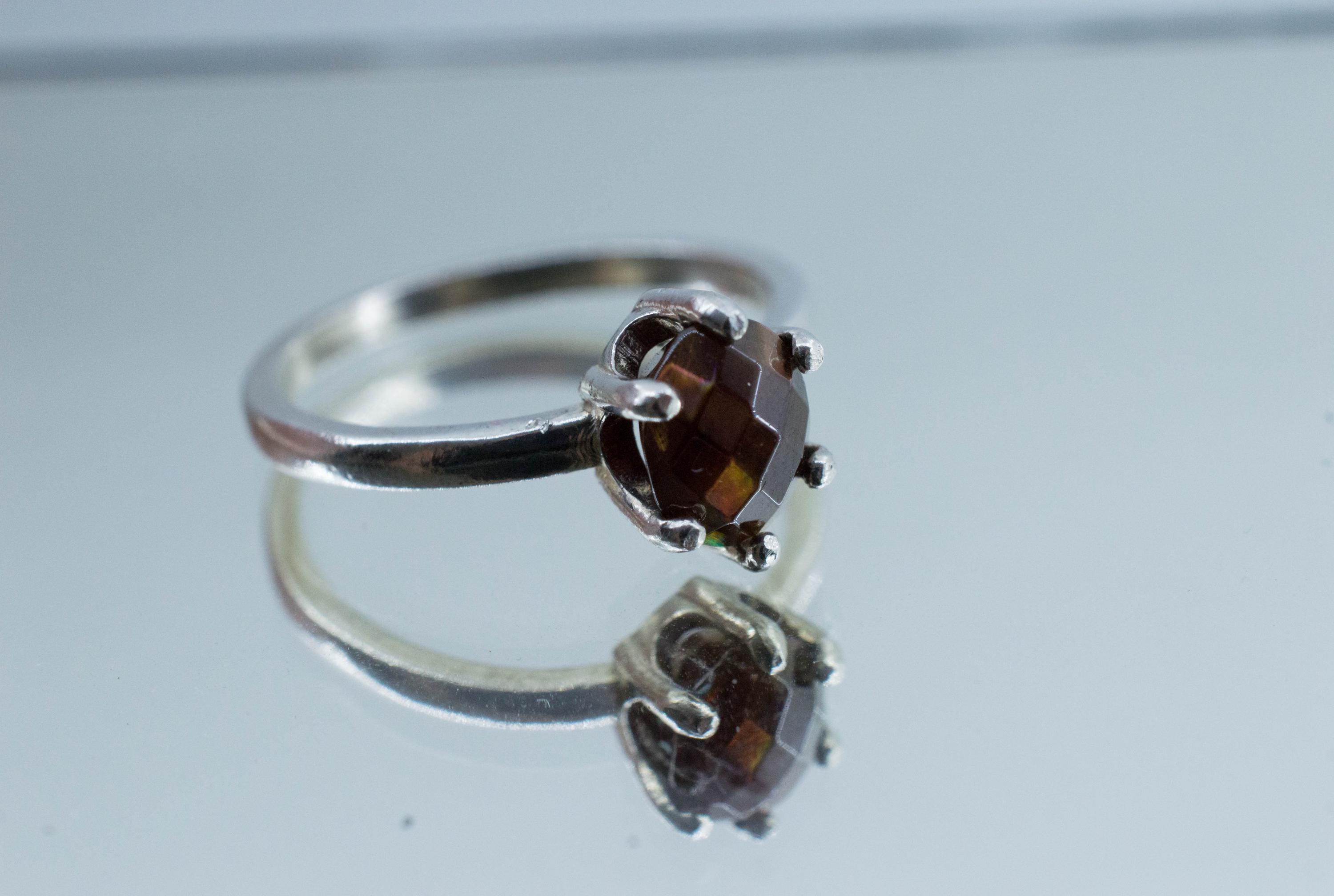 Rainbow Garnet Ring, Natural Untreated Japan Andradite Garnet; 2.070cts - Mark Oliver Gems