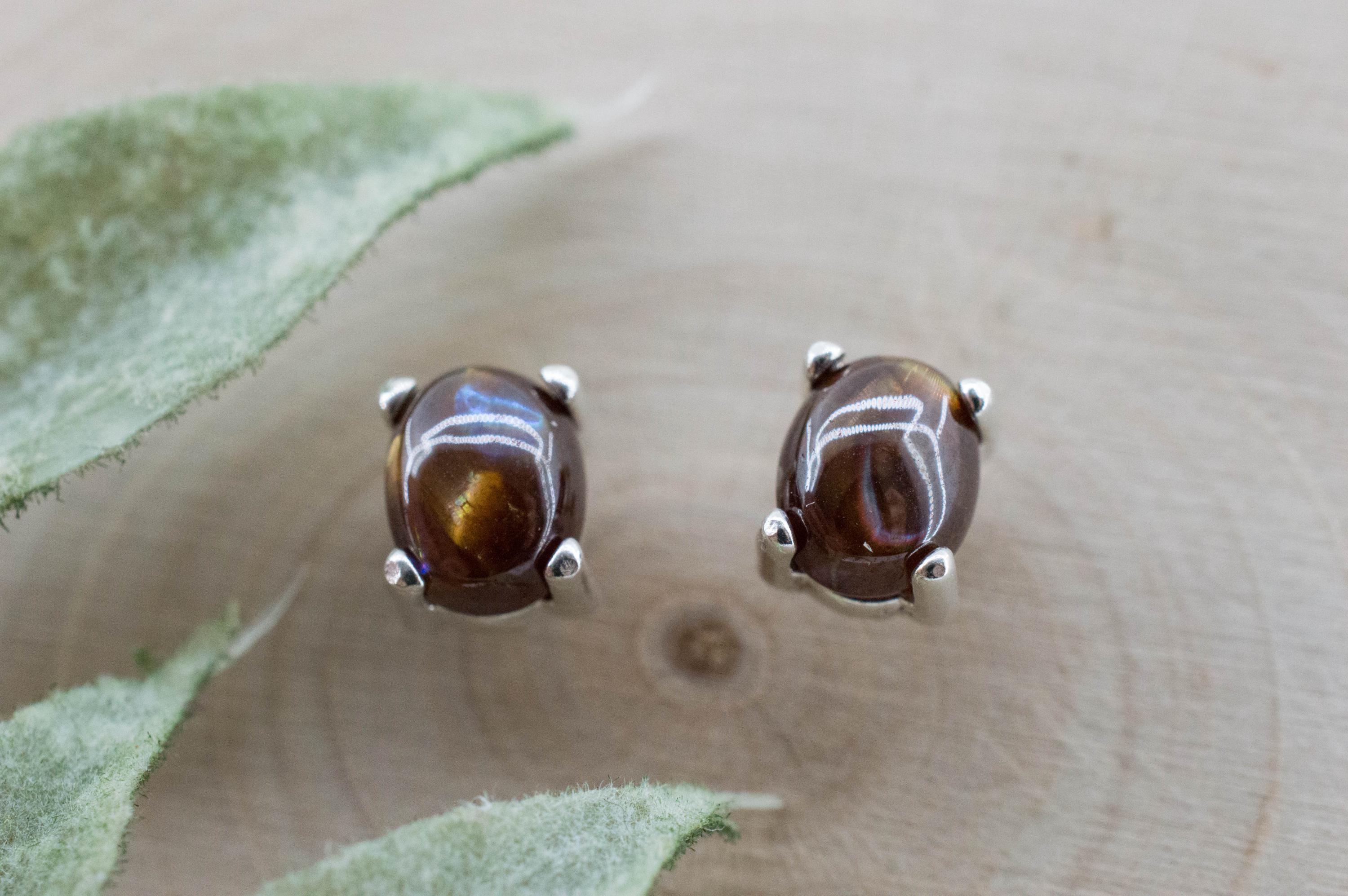 Rainbow Garnet Earrings, Natural Untreated Japan Andradite Garnet; 2.570cts - Mark Oliver Gems