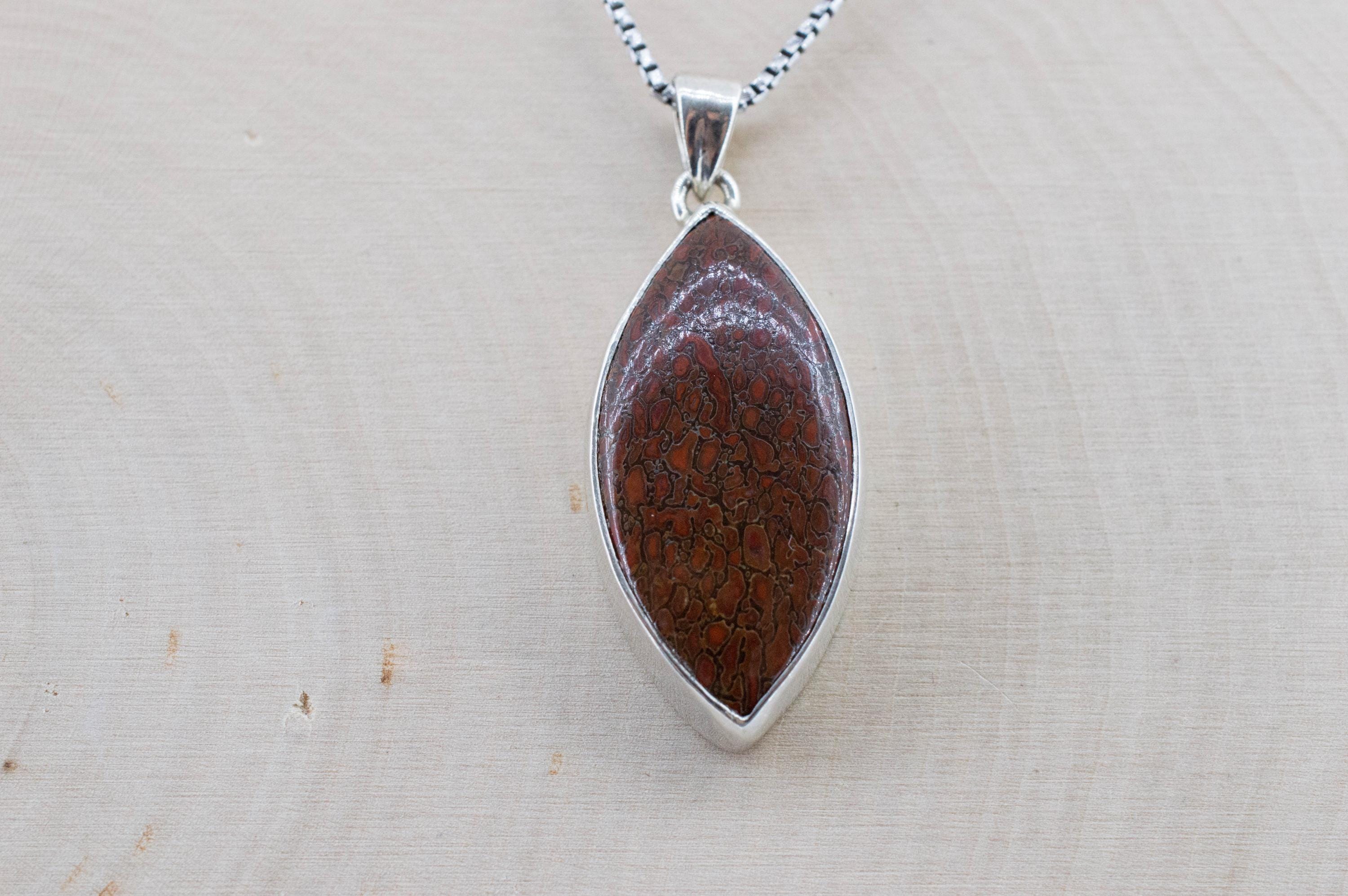 Dinosaur Bone Pendant; Natural Untreated Utah Dino Bone; 31x16mm