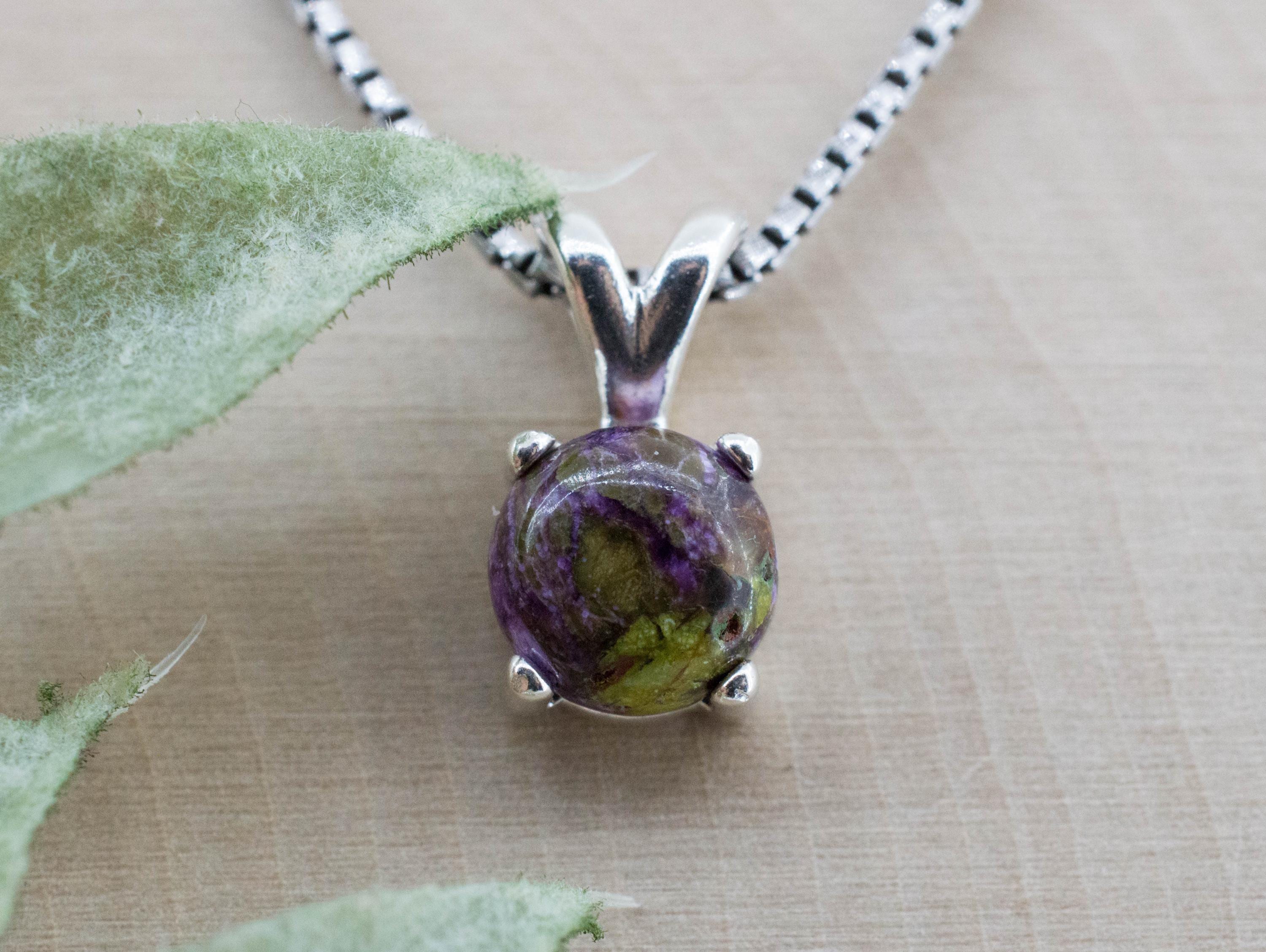 Stichtite Pendant; Natural Untreated Australia Atlantisite; 1.450cts