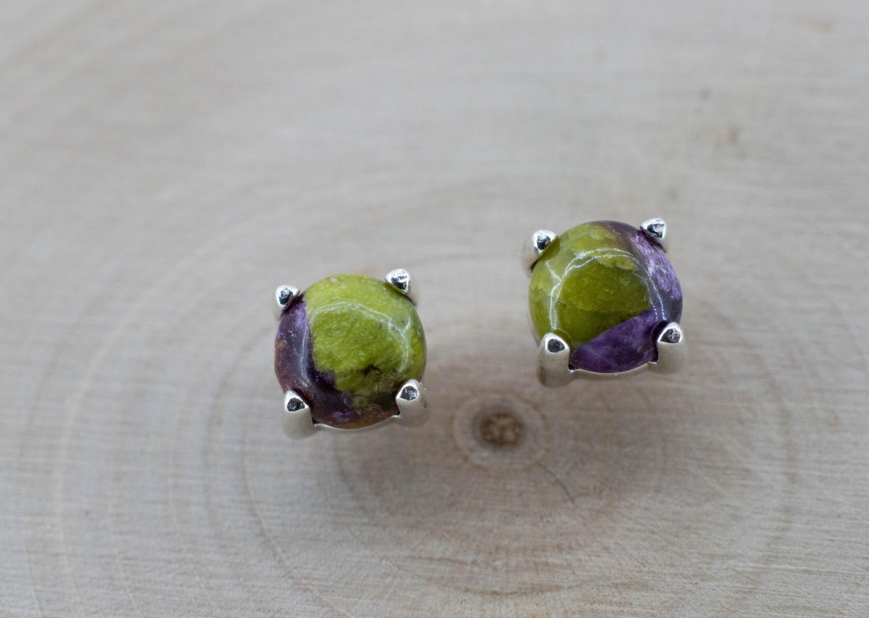 Stichtite Earrings; Genuine Untreated Australian Atlantisite 1.340cts
