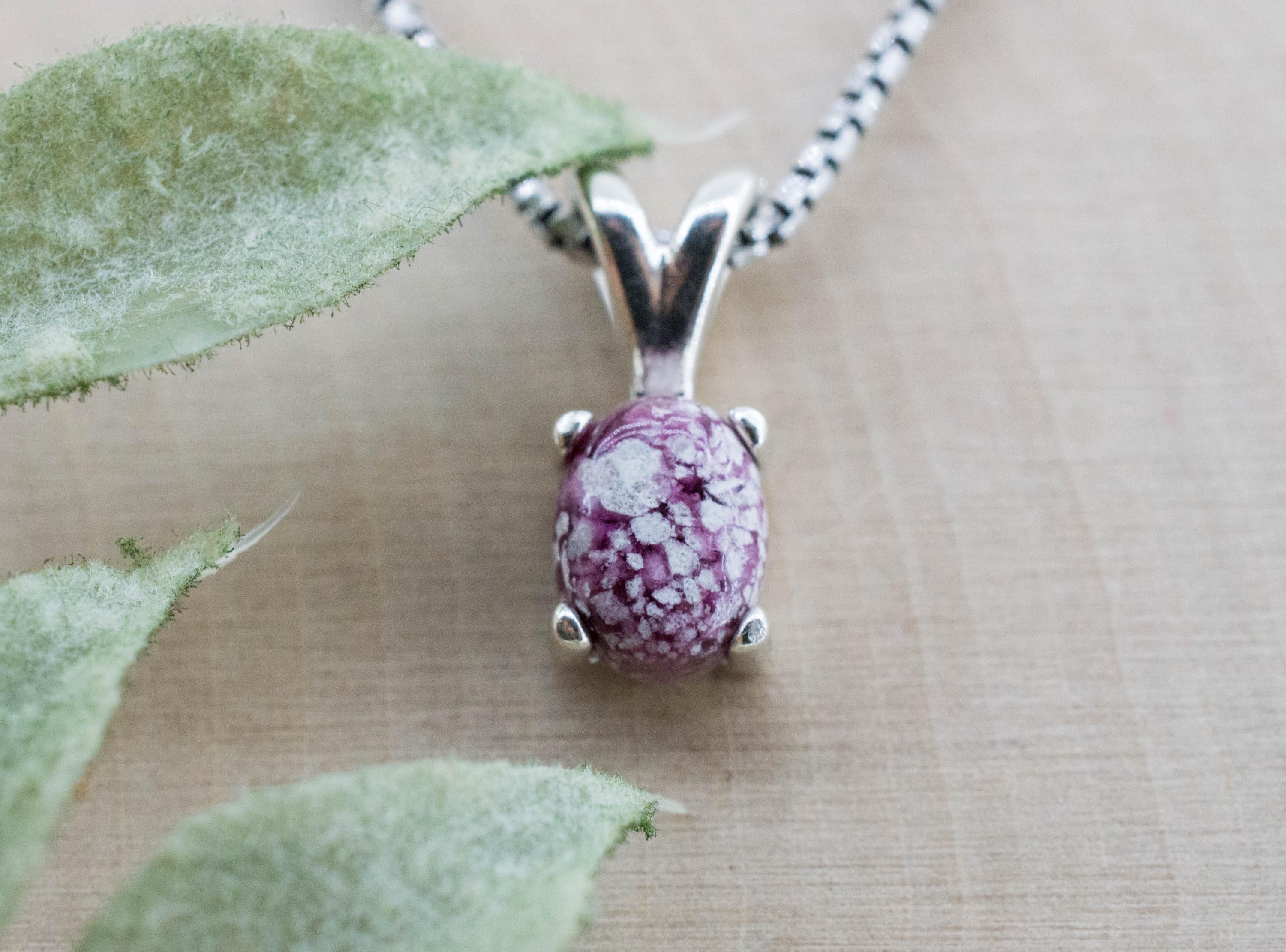 Red Beryl Pendant; Natural Untreated USA Bixbite in Matrix; 1.255cts