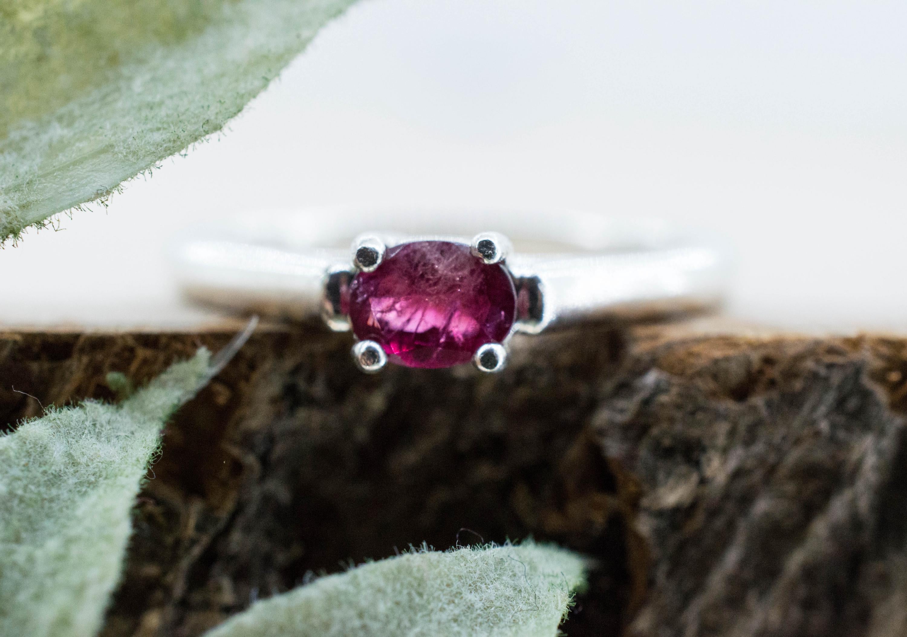 Red Beryl Ring; Natural Untreated USA Bixbite; 0.230cts