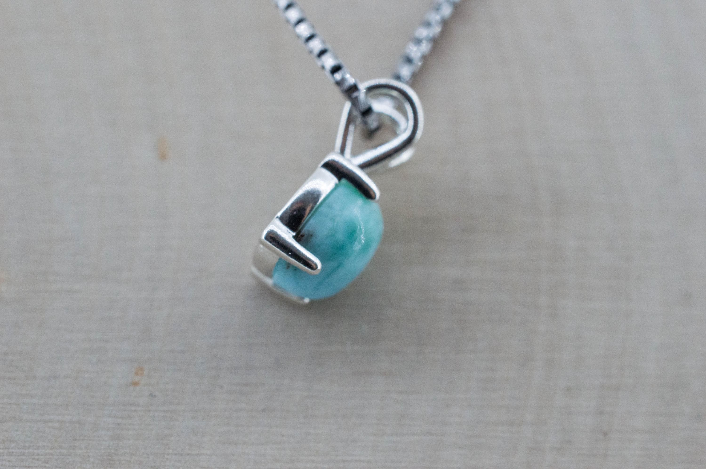 Larimar Pendant, Natural Untreated Dominican Republic Larimar, 2.245cts