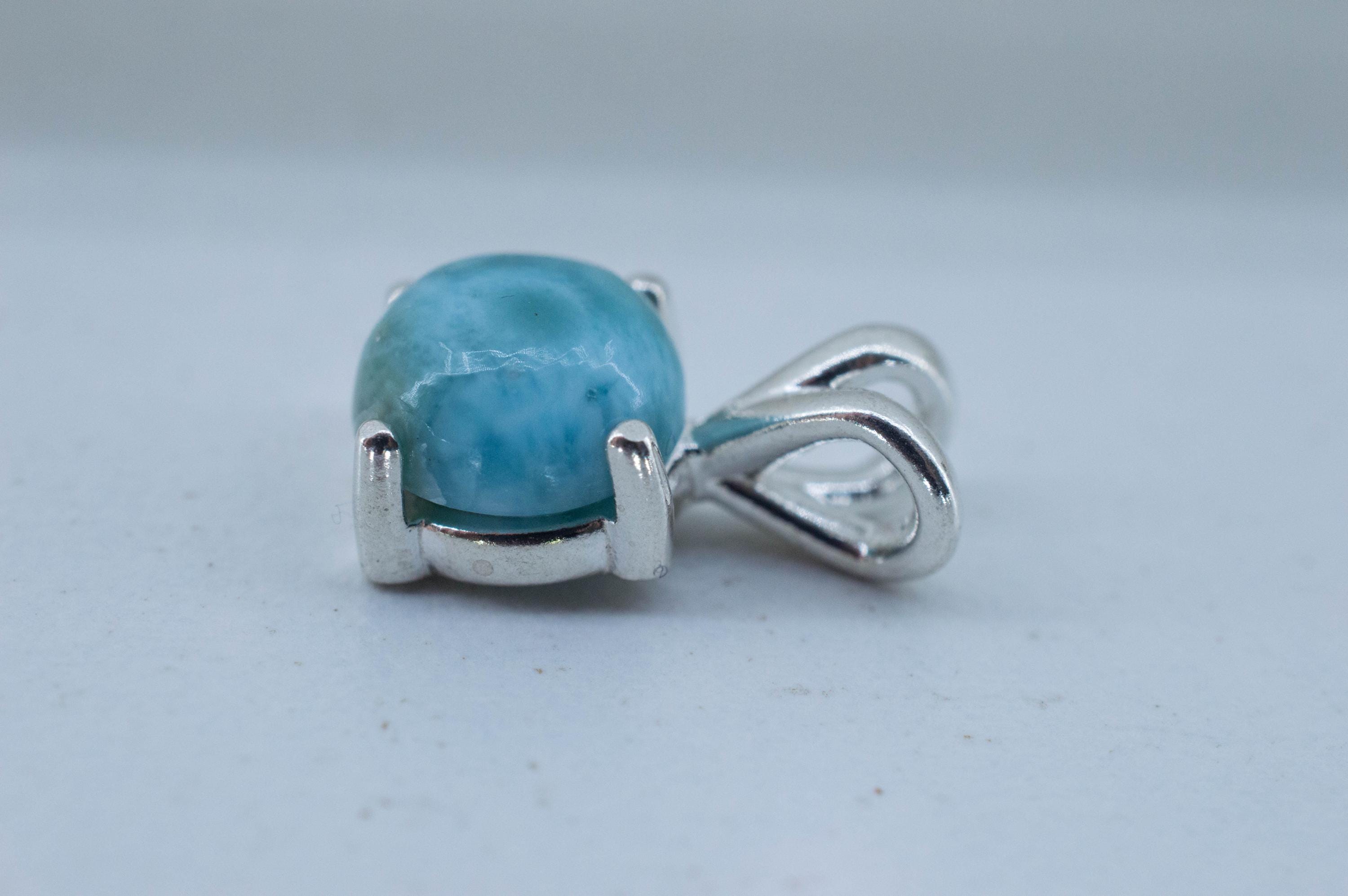 Larimar Pendant, Natural Untreated Dominican Republic Larimar, 2.330cts
