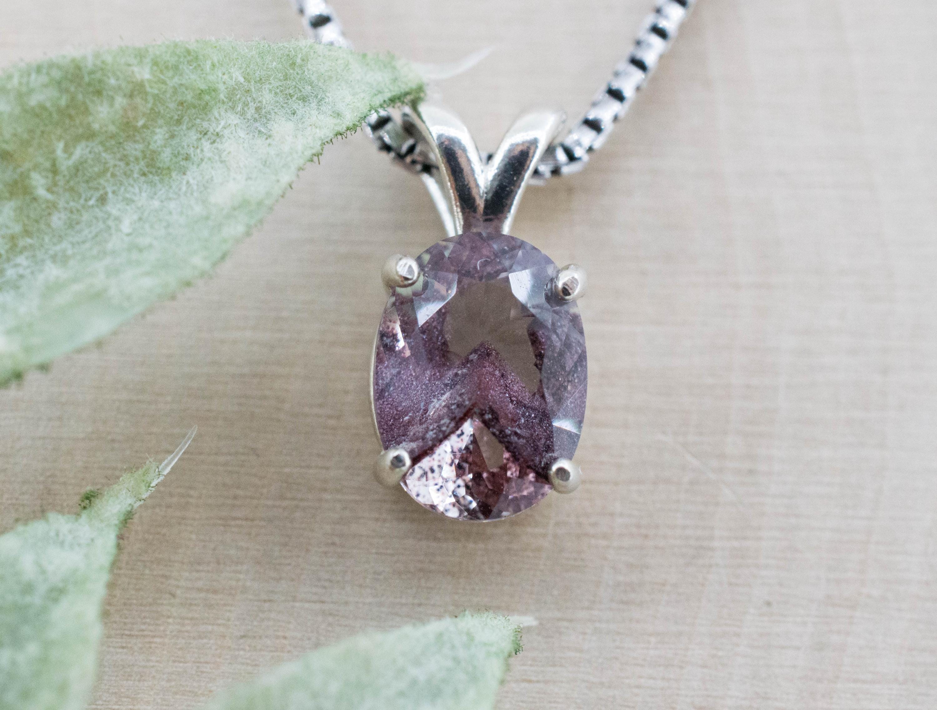 Hematite Quartz Pendant; Natural Untreated India Sunset Phantom Quartz; 2.225cts