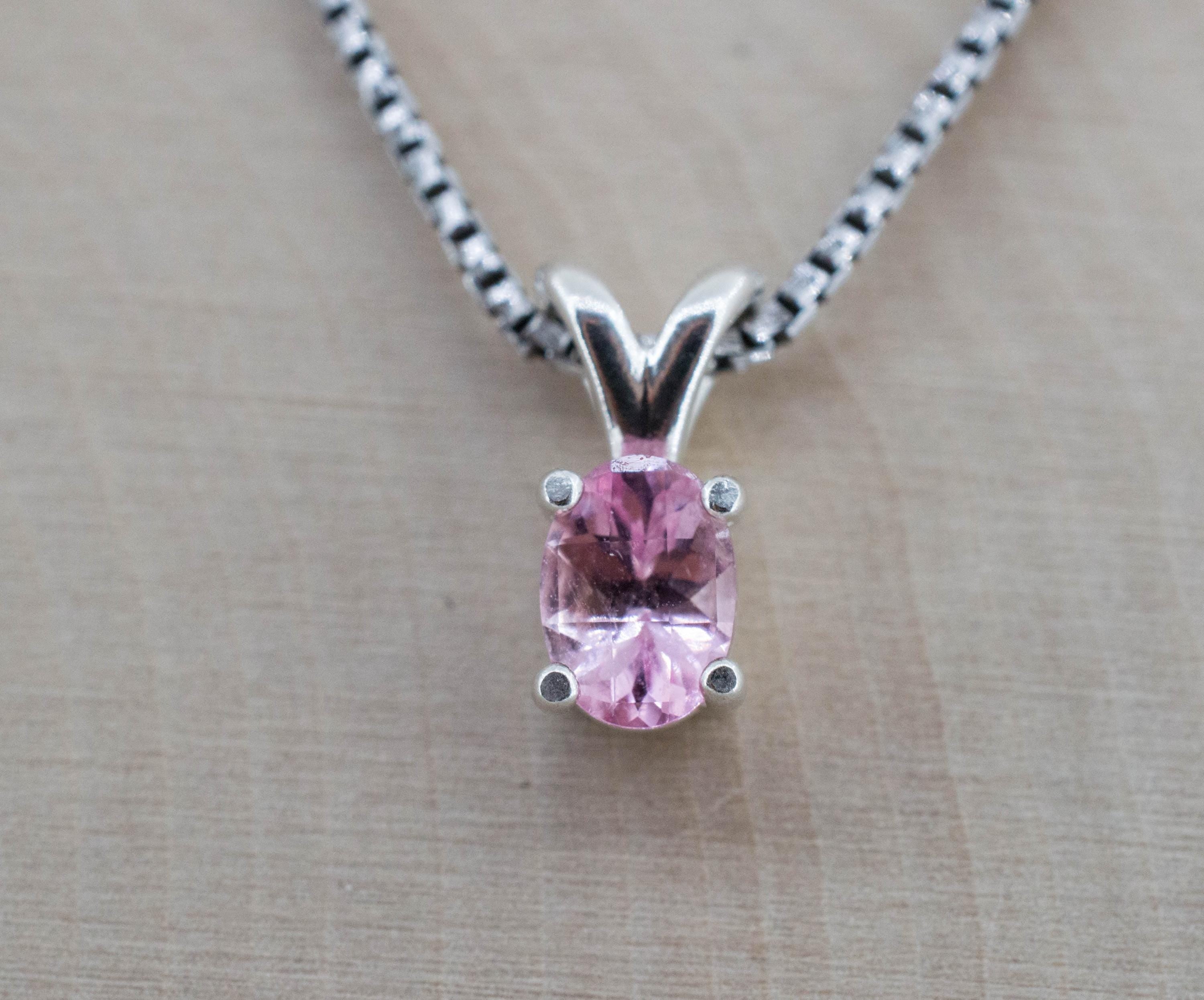 Pink Tourmaline Pendant, Natural Untreated San Diego Tourmaline; 0.710cts