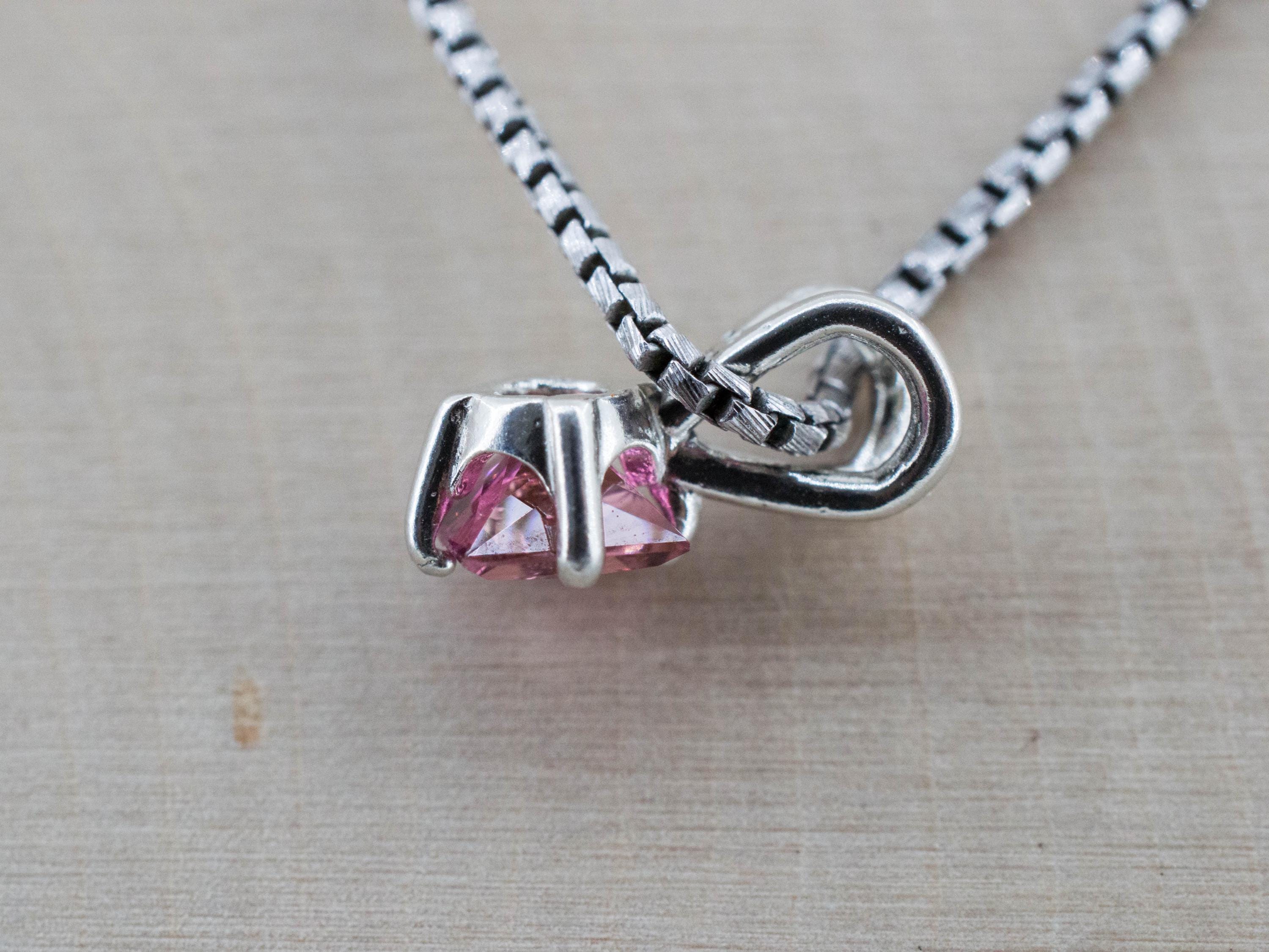 Pink Tourmaline Pendant, Natural Untreated San Diego Tourmaline; 0.690cts