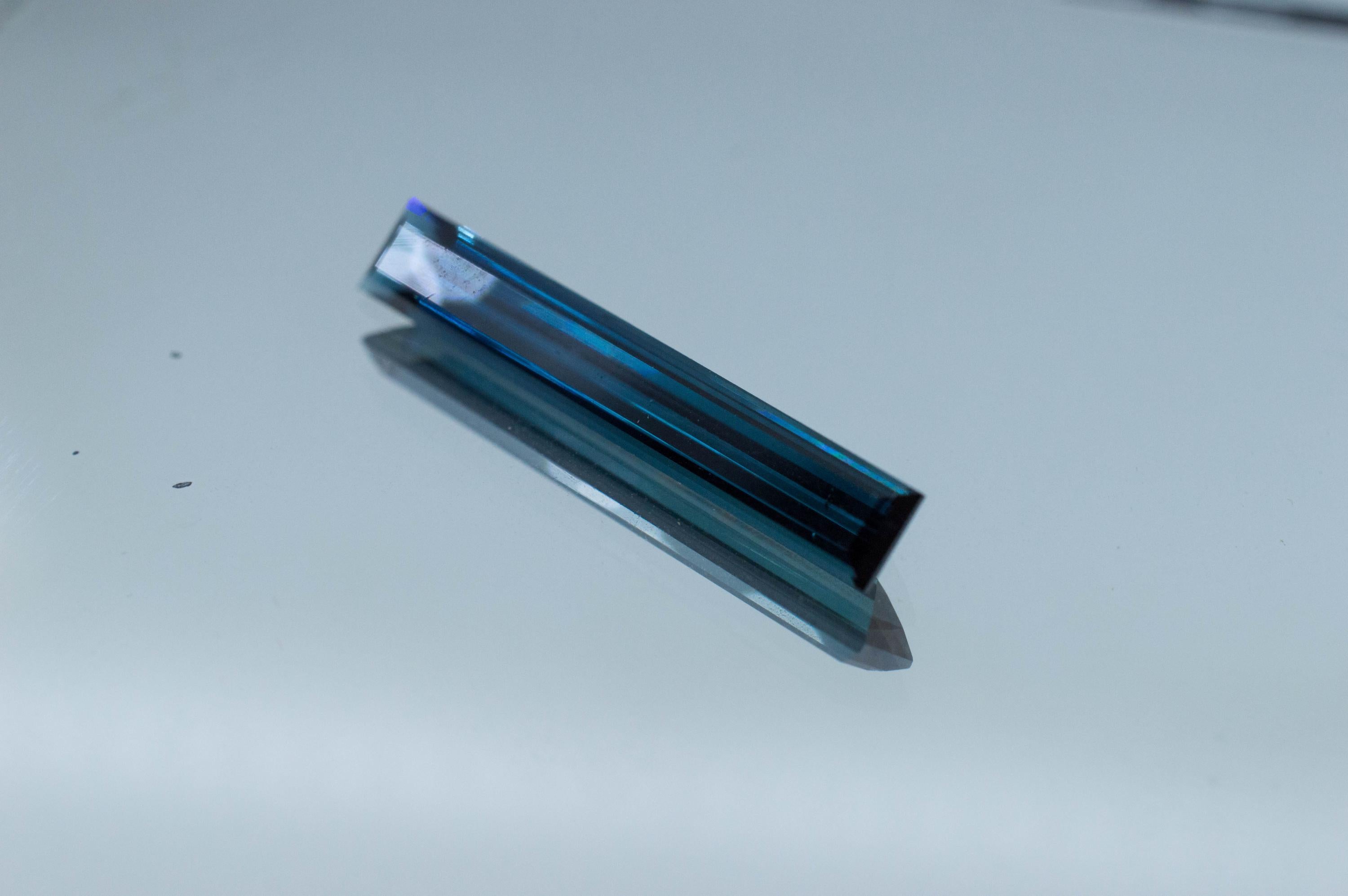 Indicolite Tourmaline Gemstone, Natural Untreated San Diego Tourmaline; 3.105cts