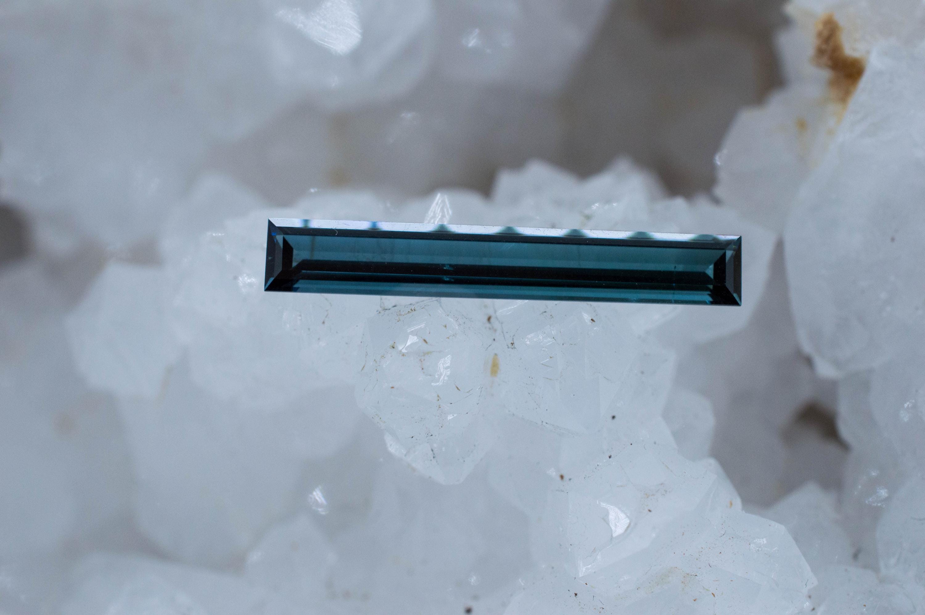 Indicolite Tourmaline Gemstone, Natural Untreated San Diego Tourmaline; 3.105cts