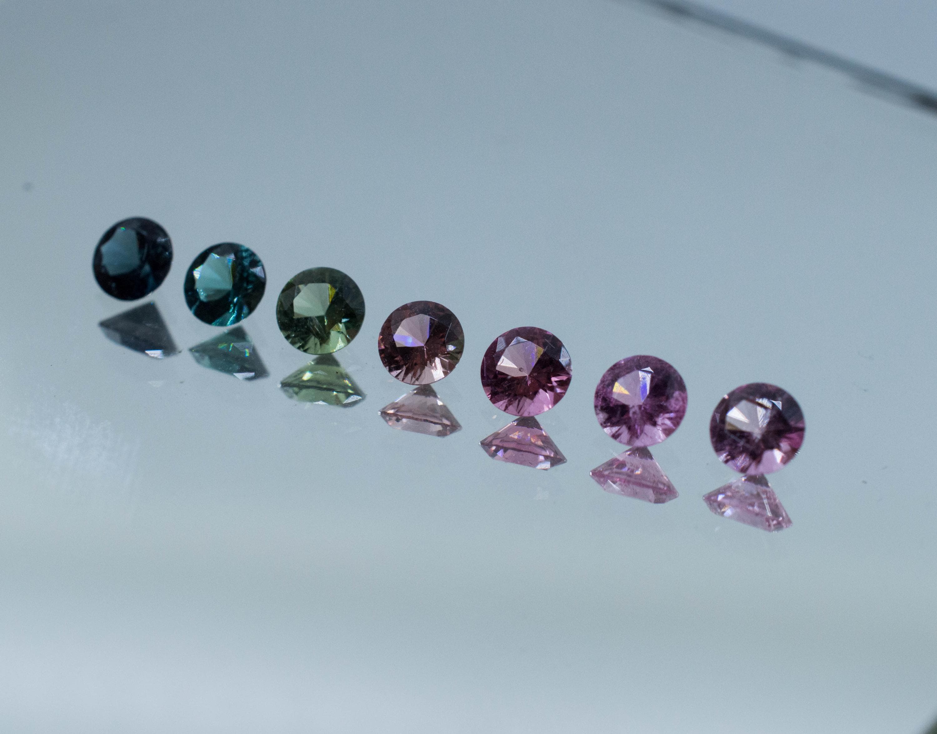 Tourmaline Gemstone Set, Natural Untreated San Diego Tourmaline; 1.785ctw