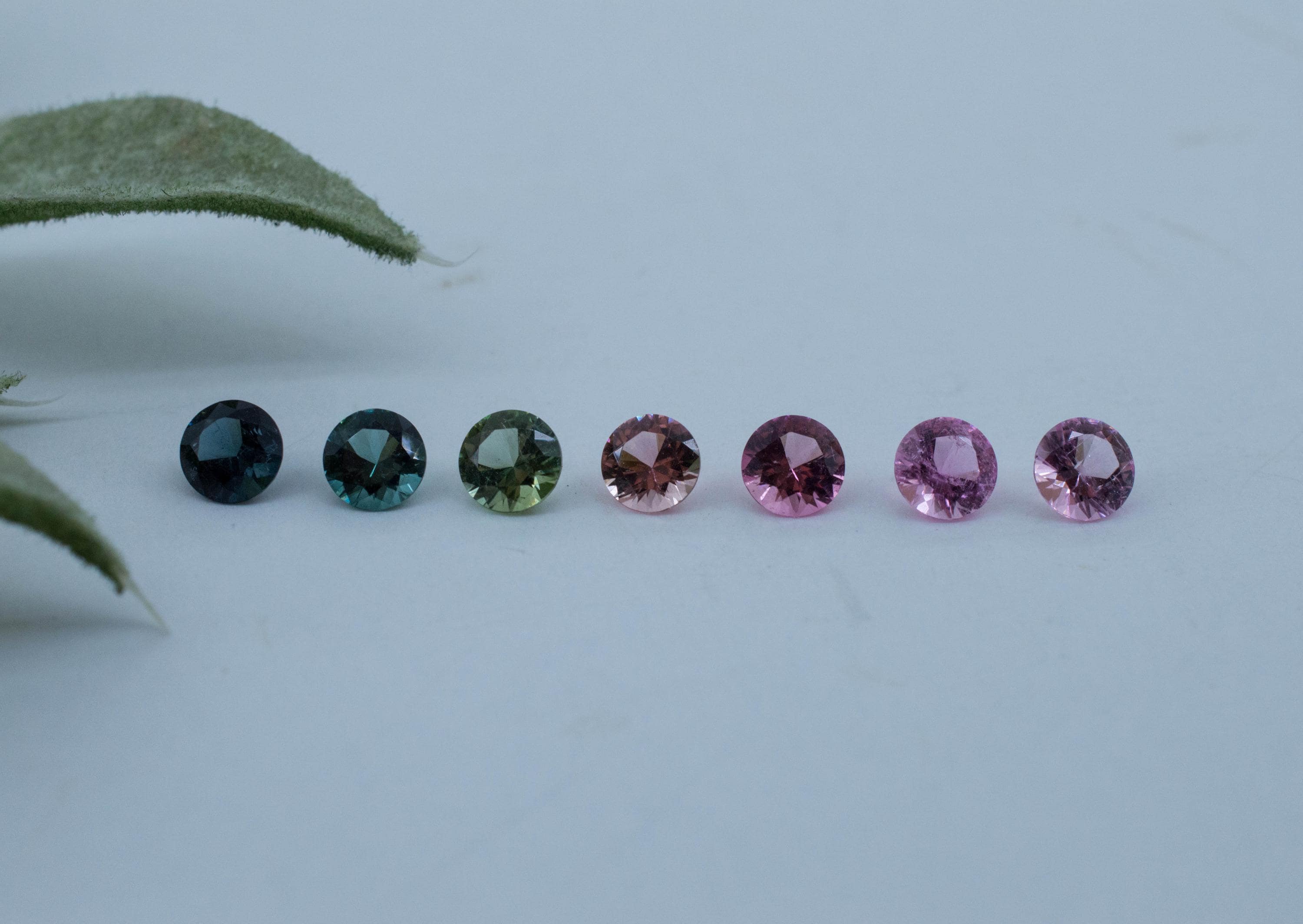 Tourmaline Gemstone Set, Natural Untreated San Diego Tourmaline; 1.785ctw