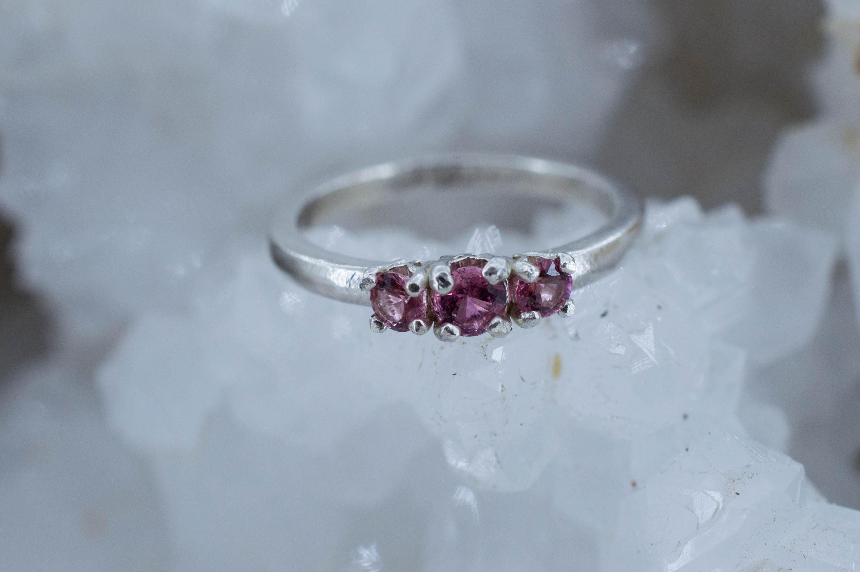 Pink Tourmaline Ring, Natural Untreated San Diego Tourmaline; 0.345ctw