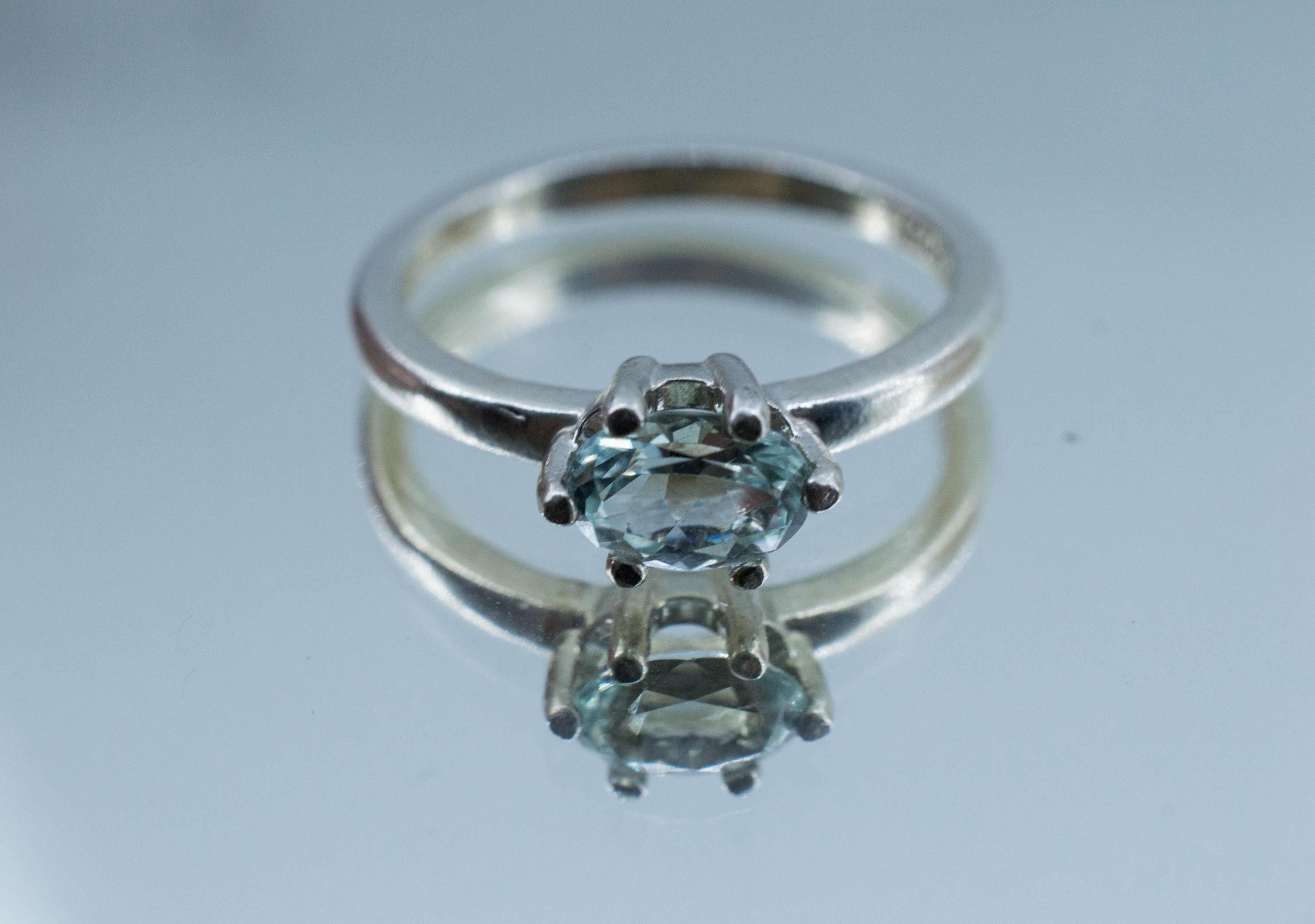 Tourmaline Ring, Natural Untreated San Diego Green Tourmaline; 0.690cts