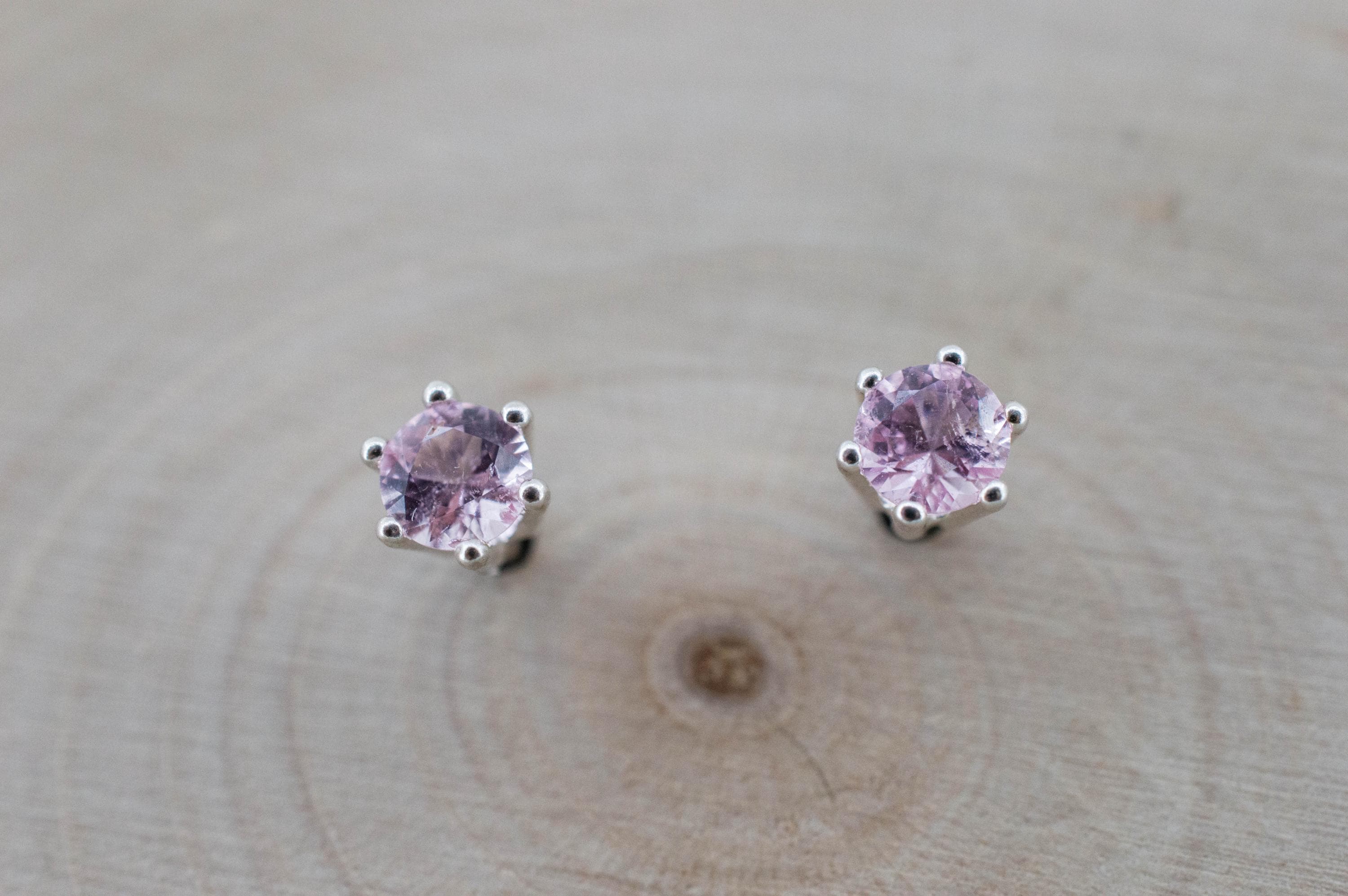 Pink Tourmaline Earrings; Natural Untreated San Diego Tourmaline; 0.295ctw